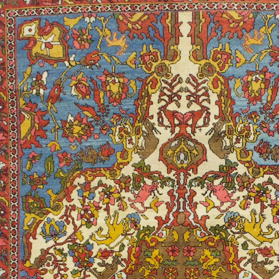 Fine Antique Malayer Rug 4'6" x 7' 0"