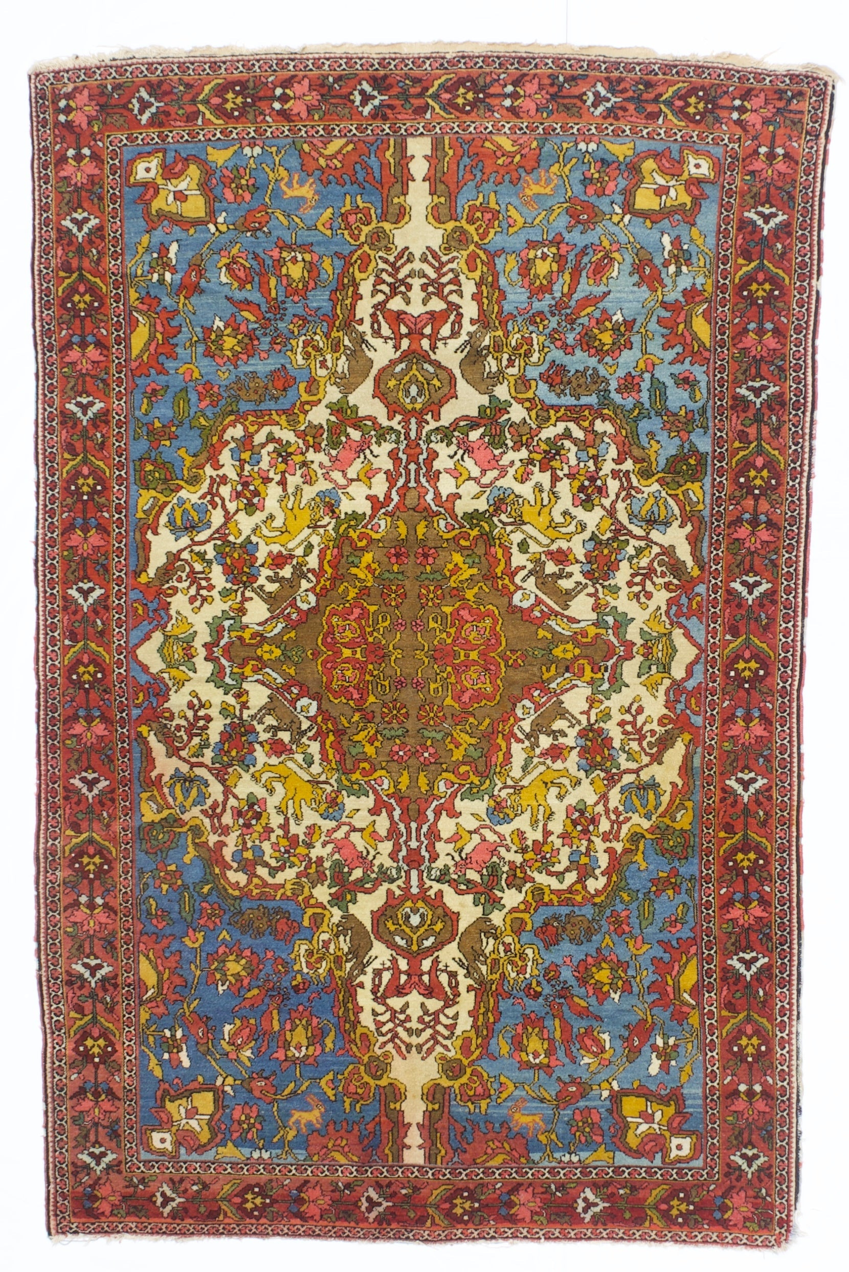 Fine Antique Malayer Rug 4'6" x 7' 0"