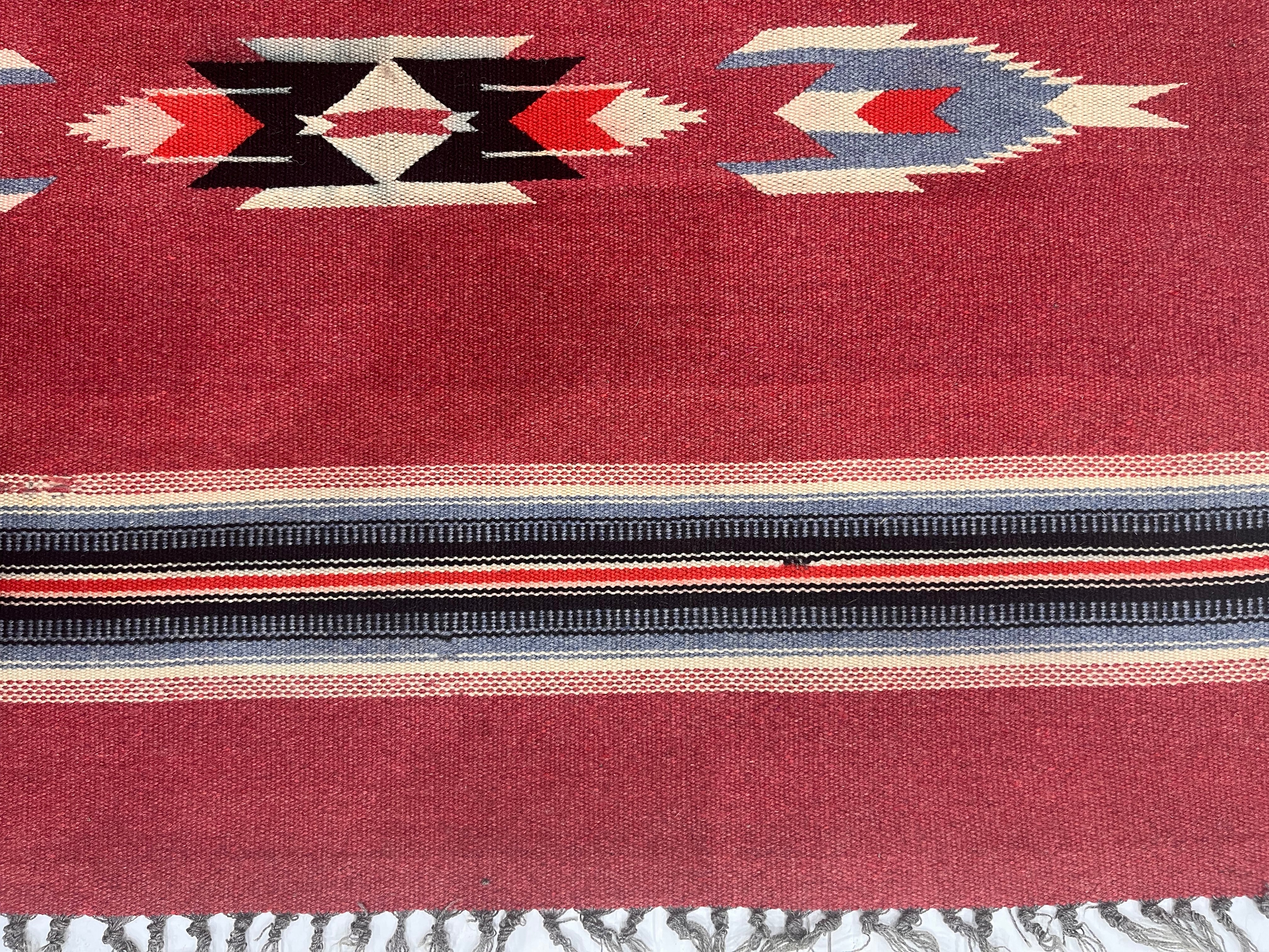 Vintage Swedish Kilim Rug 3'7" x 5' 9"