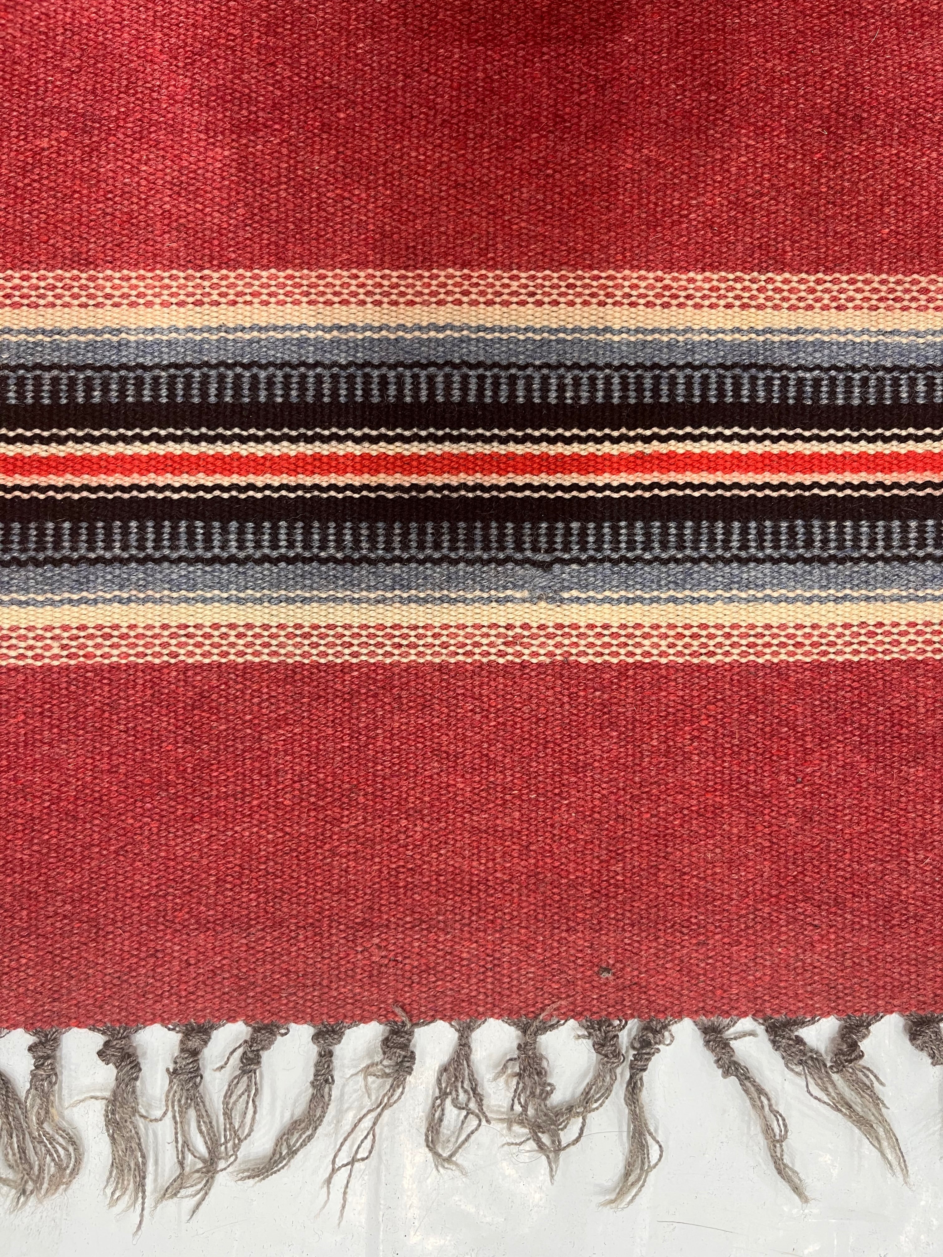 Vintage Swedish Kilim Rug 3'7" x 5' 9"