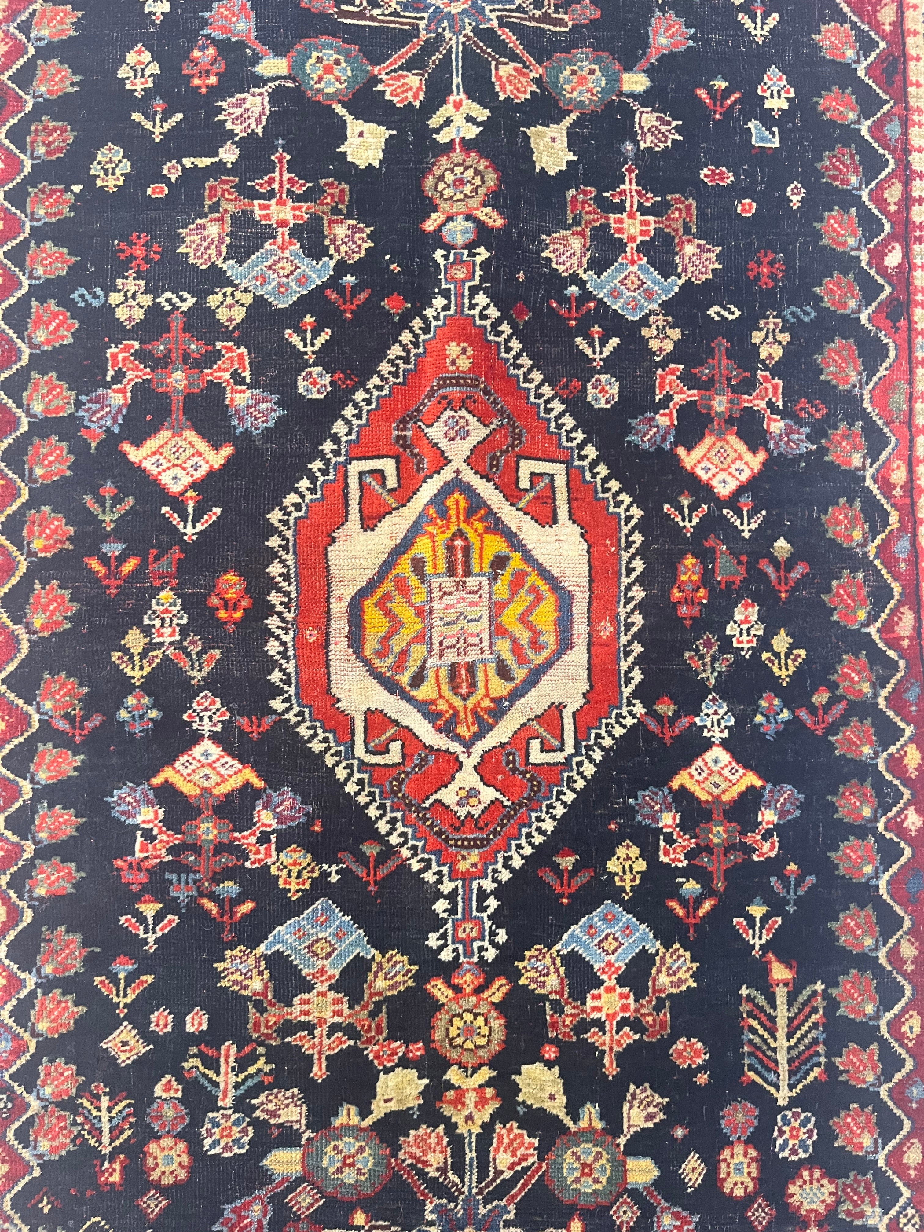 Antique Qashqai Rug 2' 7'' x 4' 6''