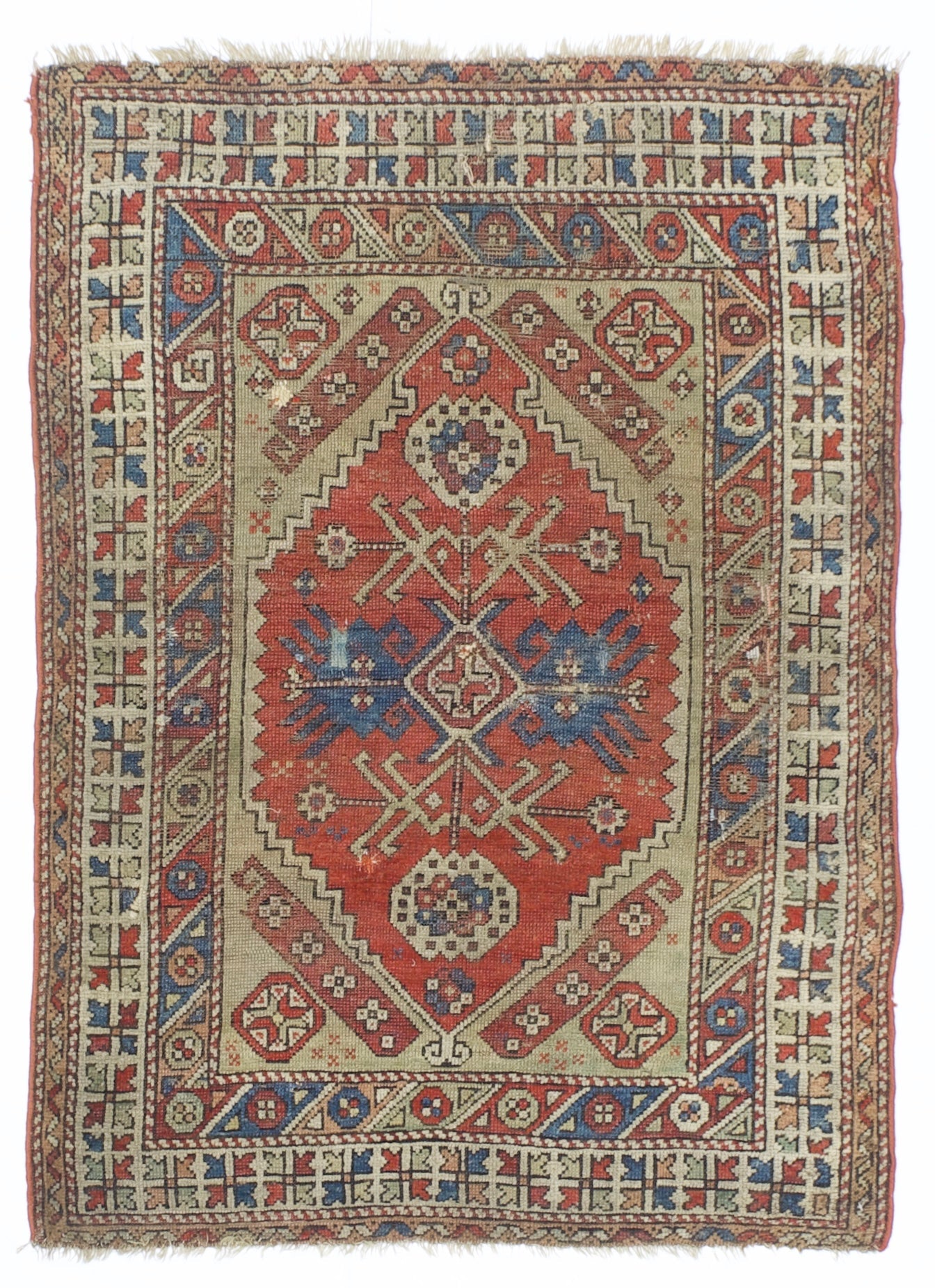 Fine Antique Turkish Konia Rug 3' 7" x 5' 0"