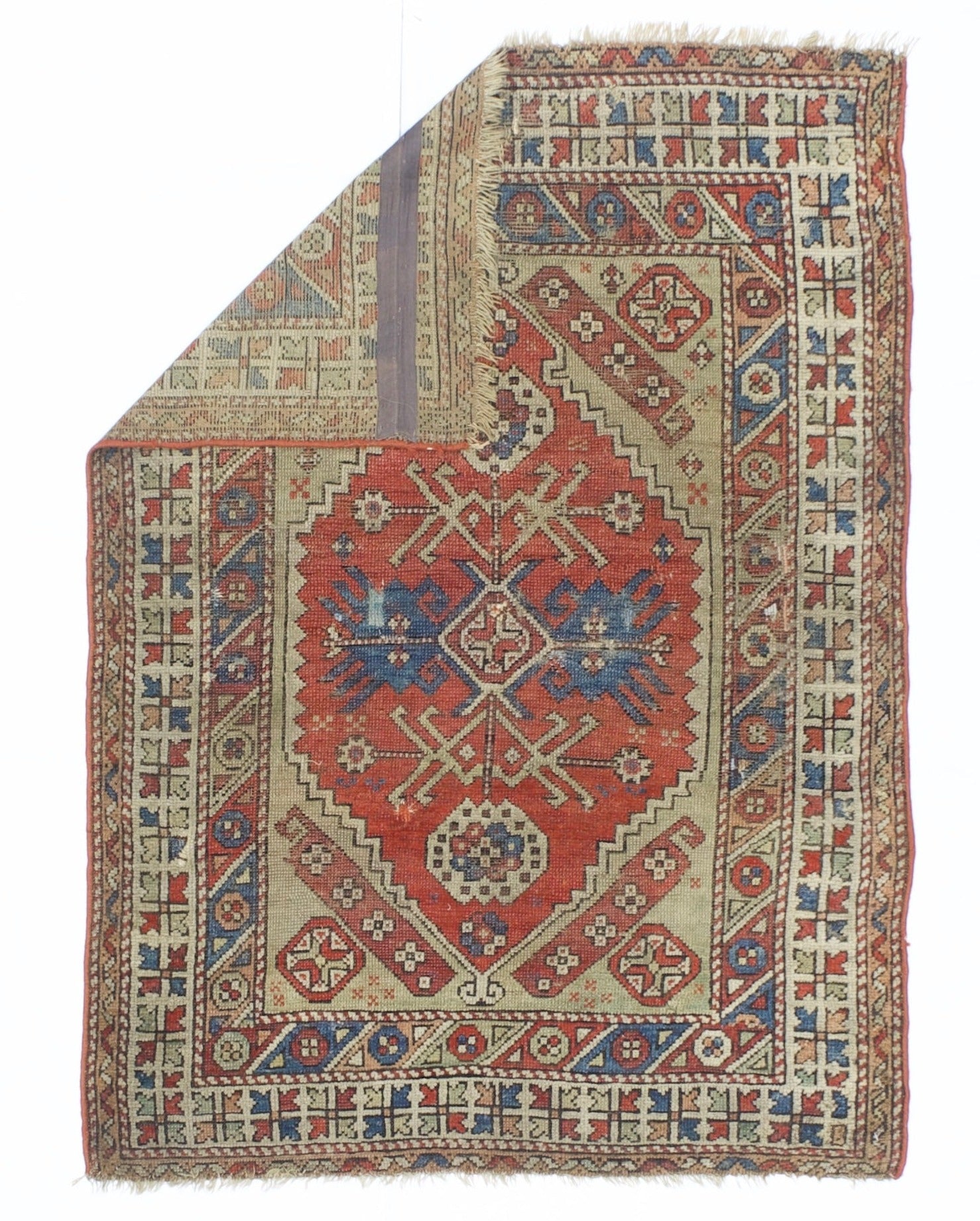 Fine Antique Turkish Konia Rug 3' 7" x 5' 0"