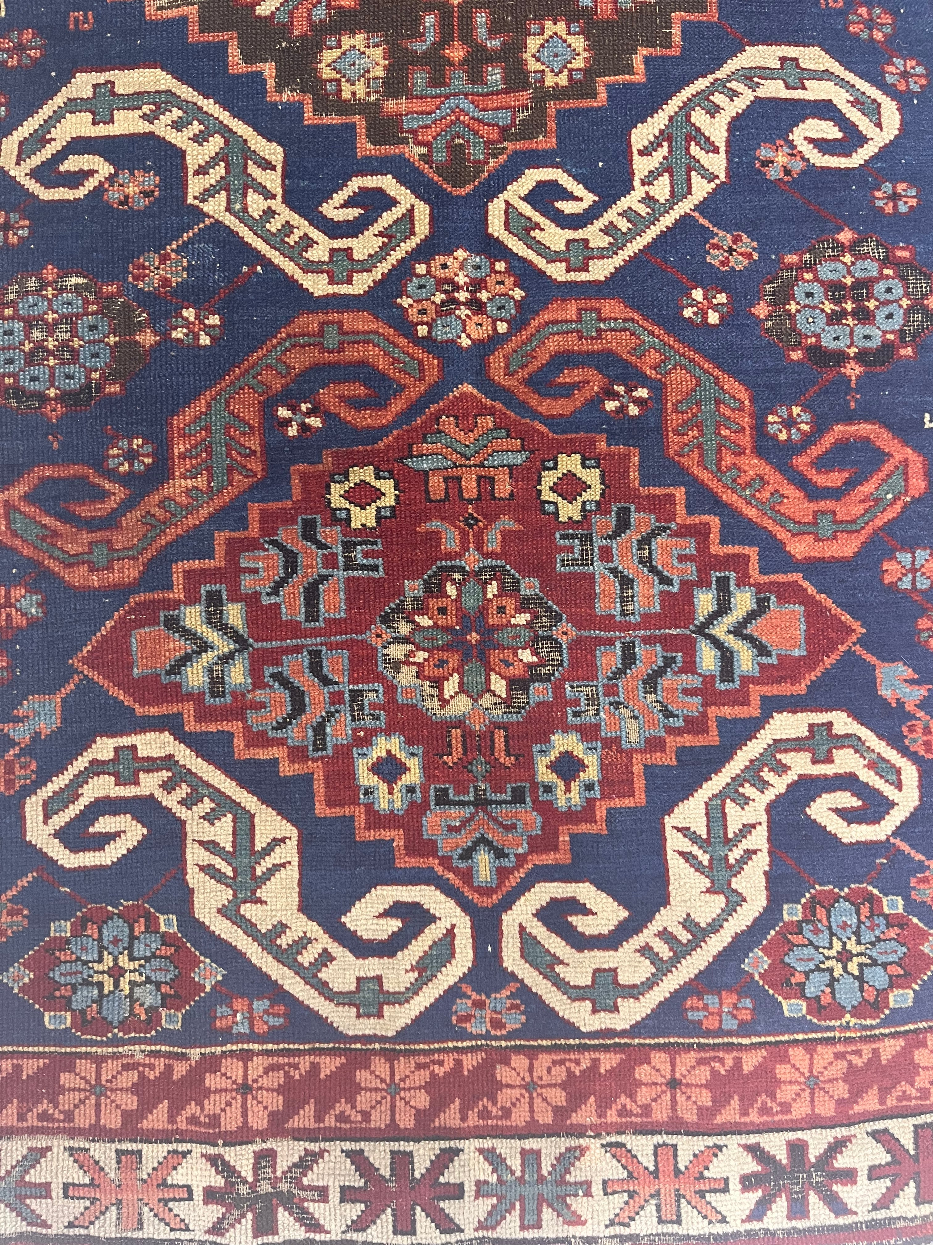 Antique Caucasian Zehour Rug 3'6" x 5' 8''
