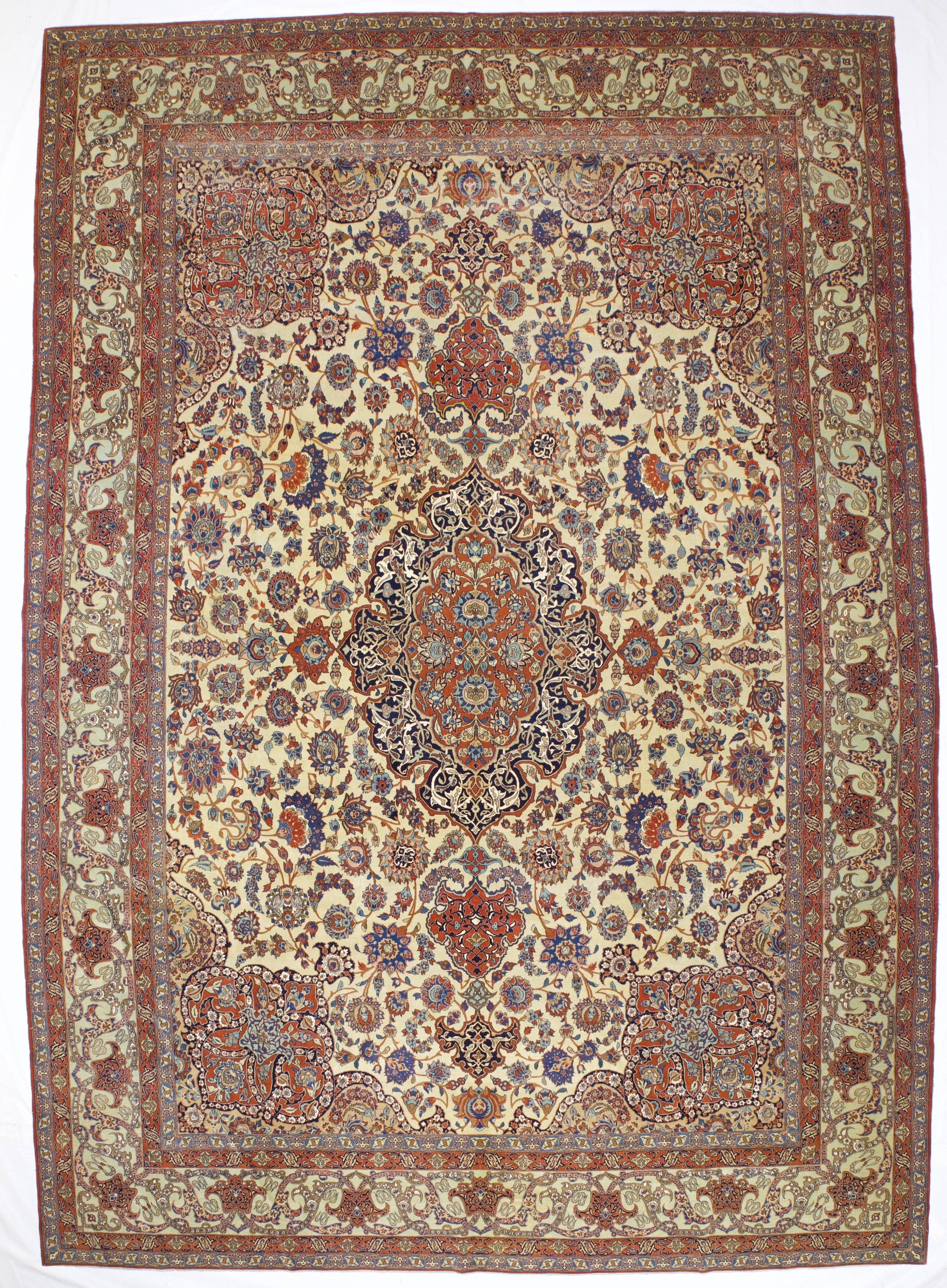Extremely Fine Vintage Isfahan Rug 10' 0" x 15' 2''