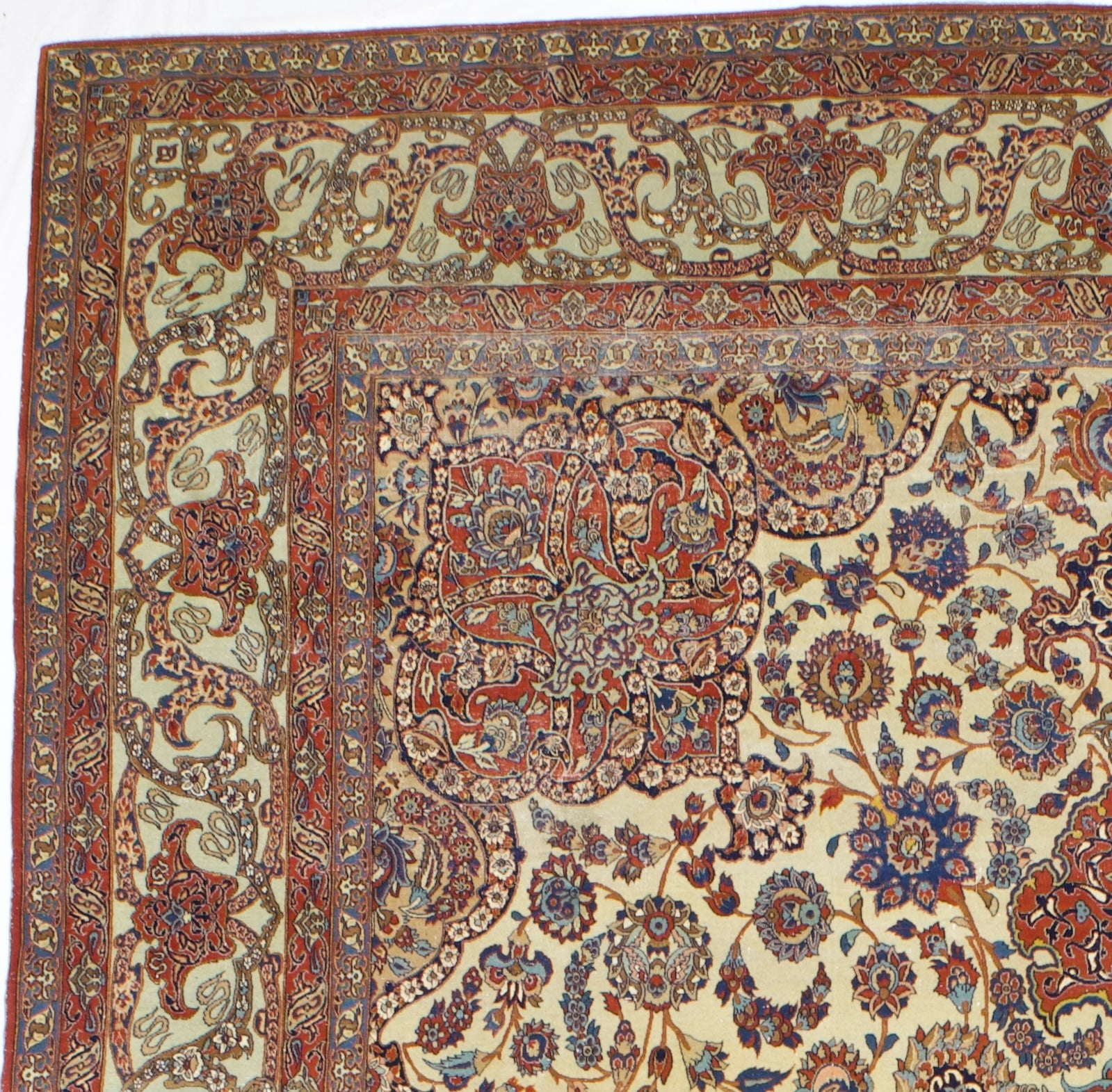 Extremely Fine Vintage Isfahan Rug 10' 0" x 15' 2''