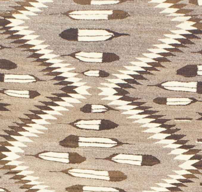 Fine Antique American Indian Navajo Rug 3' 5'' x 4' 3"