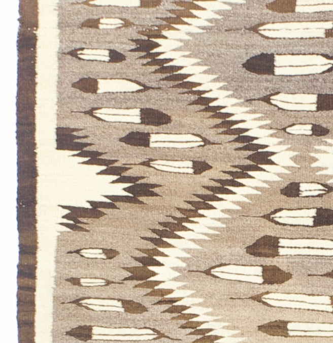 Fine Antique American Indian Navajo Rug 3' 5'' x 4' 3"
