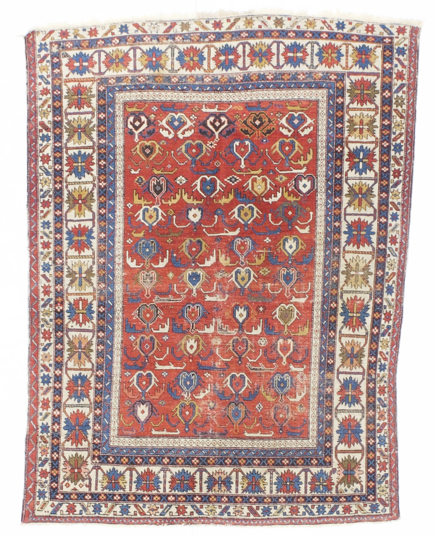 Antique Caucasian Kuba Rug 3' 10'' x 5' 3"