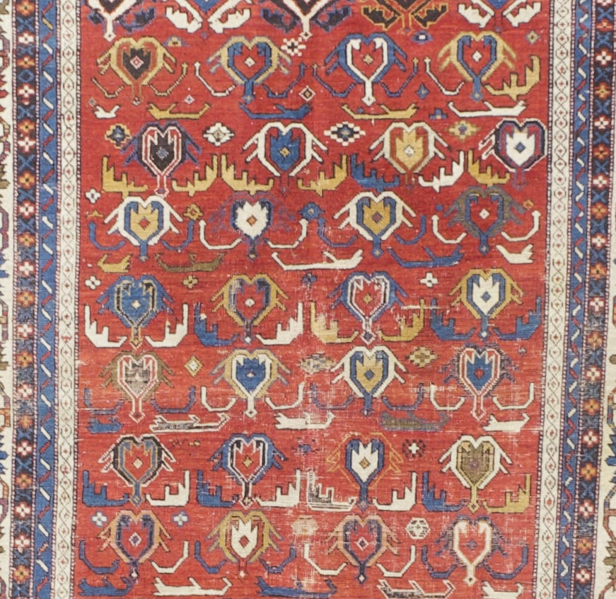 Antique Caucasian Kuba Rug 3' 10'' x 5' 3"