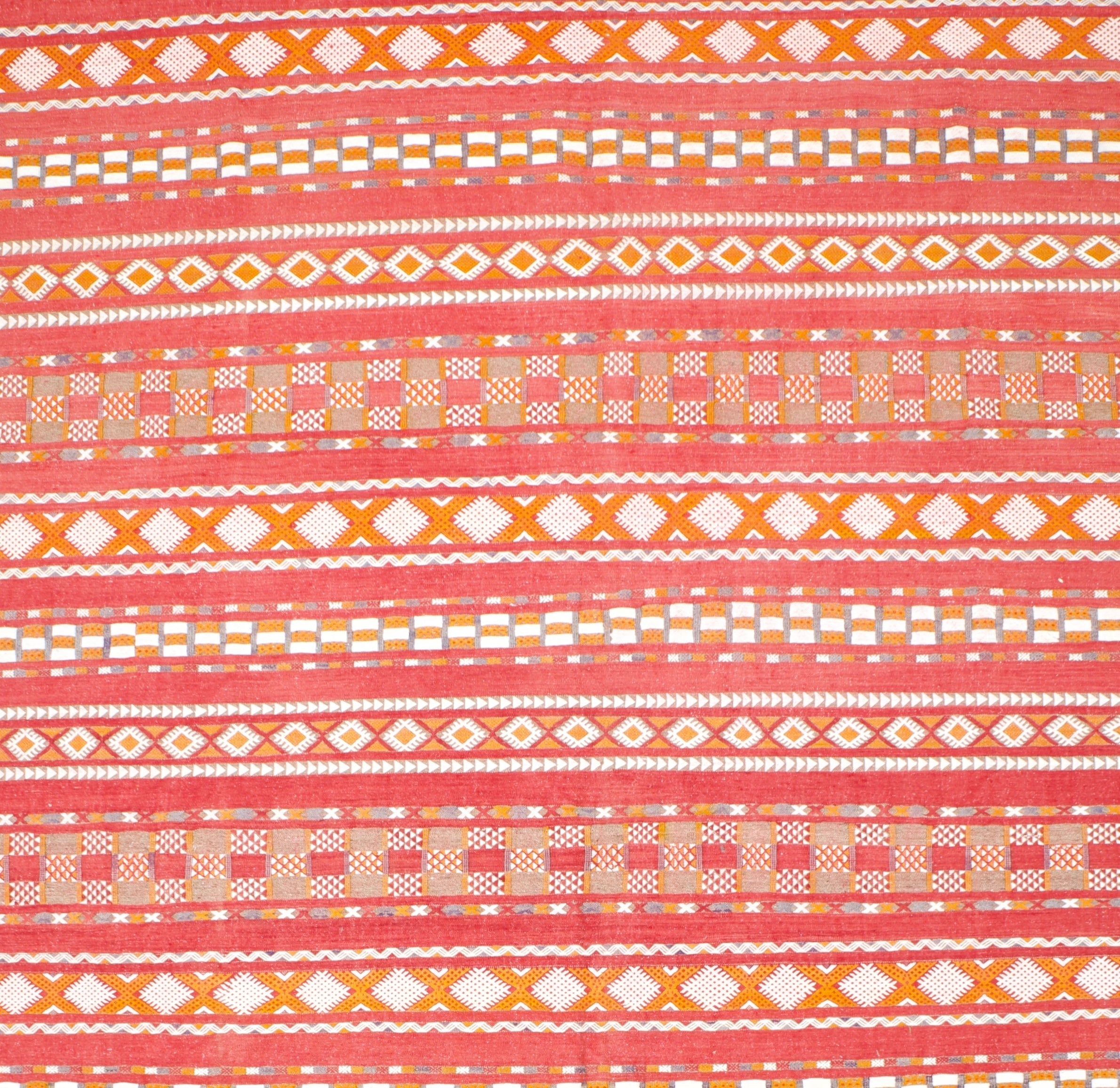 Fine Antique Swedish Kilim Flat Weave Rug 9'7" x 16' 7''