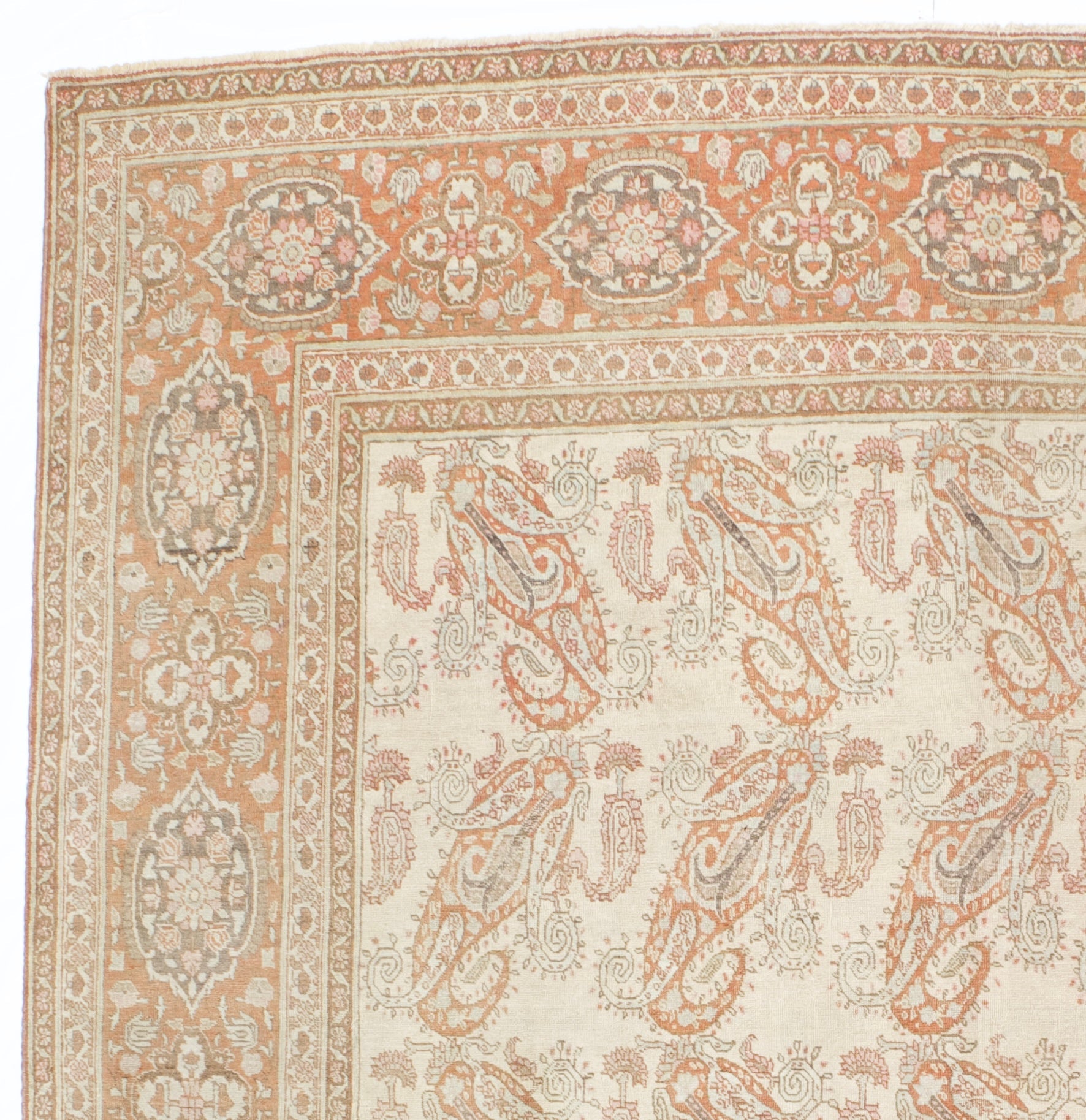 Antique Haji Jailli Tabriz Rug 9'5" x 12' 5''