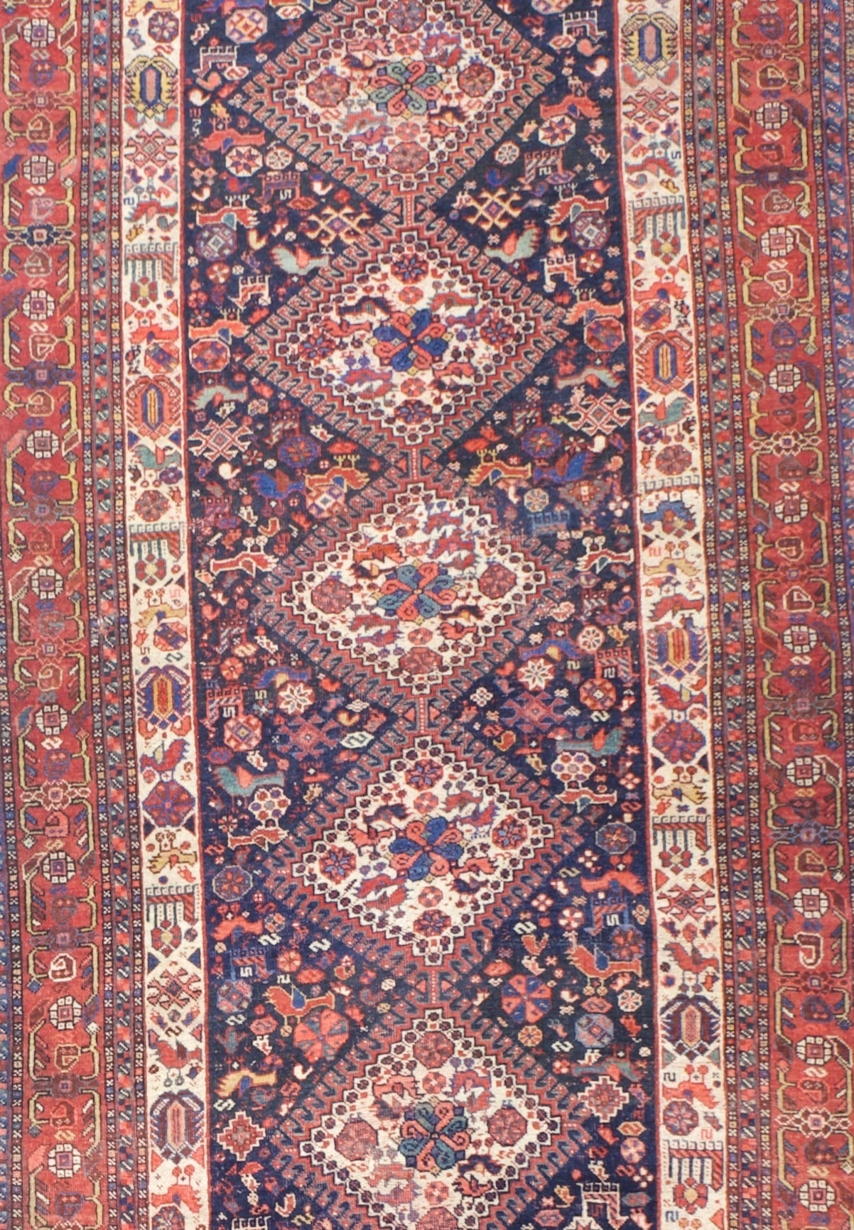 Antique Qashqai Rug 3'10" x 16' 3''