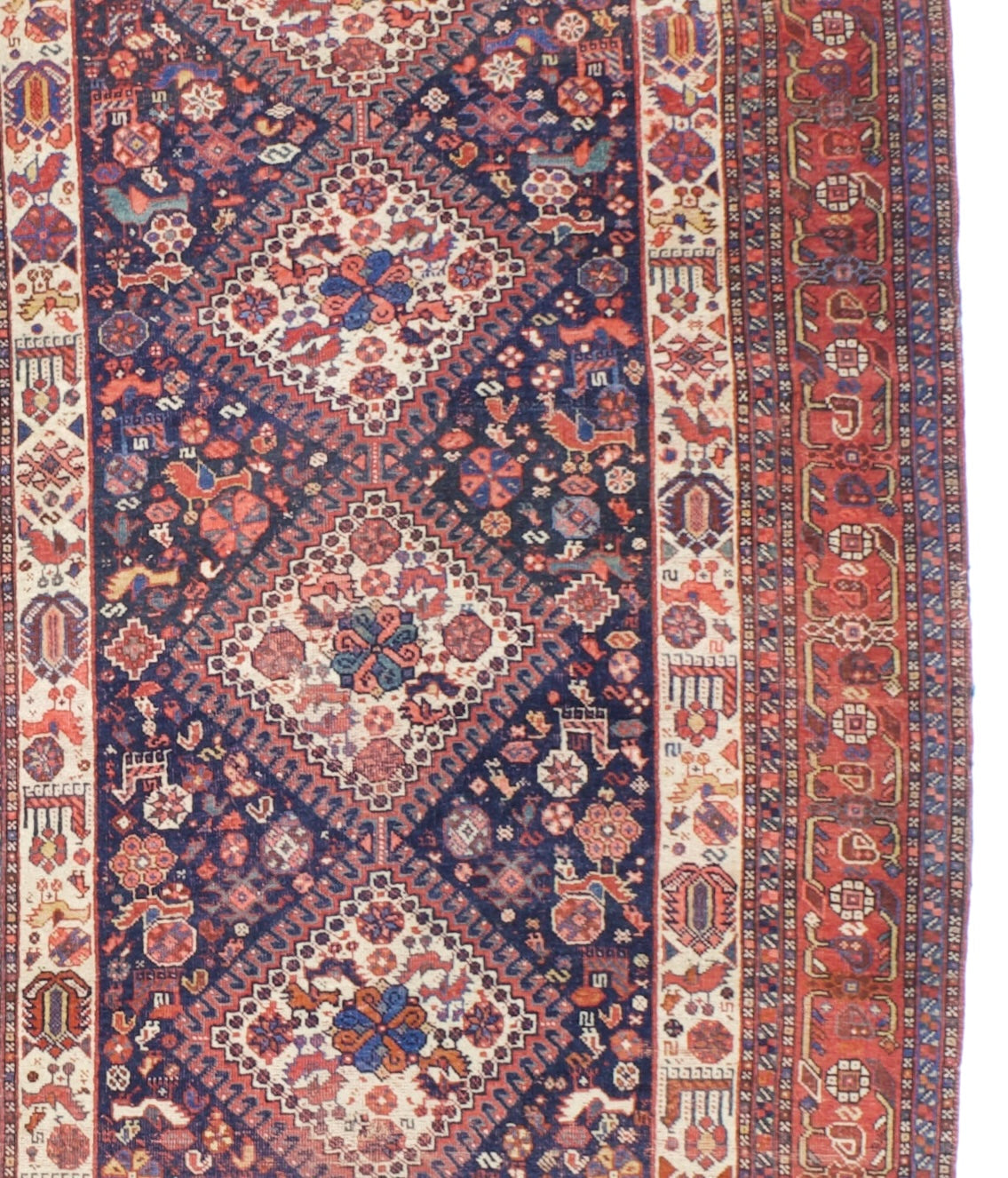 Antique Qashqai Rug 3'10" x 16' 3''