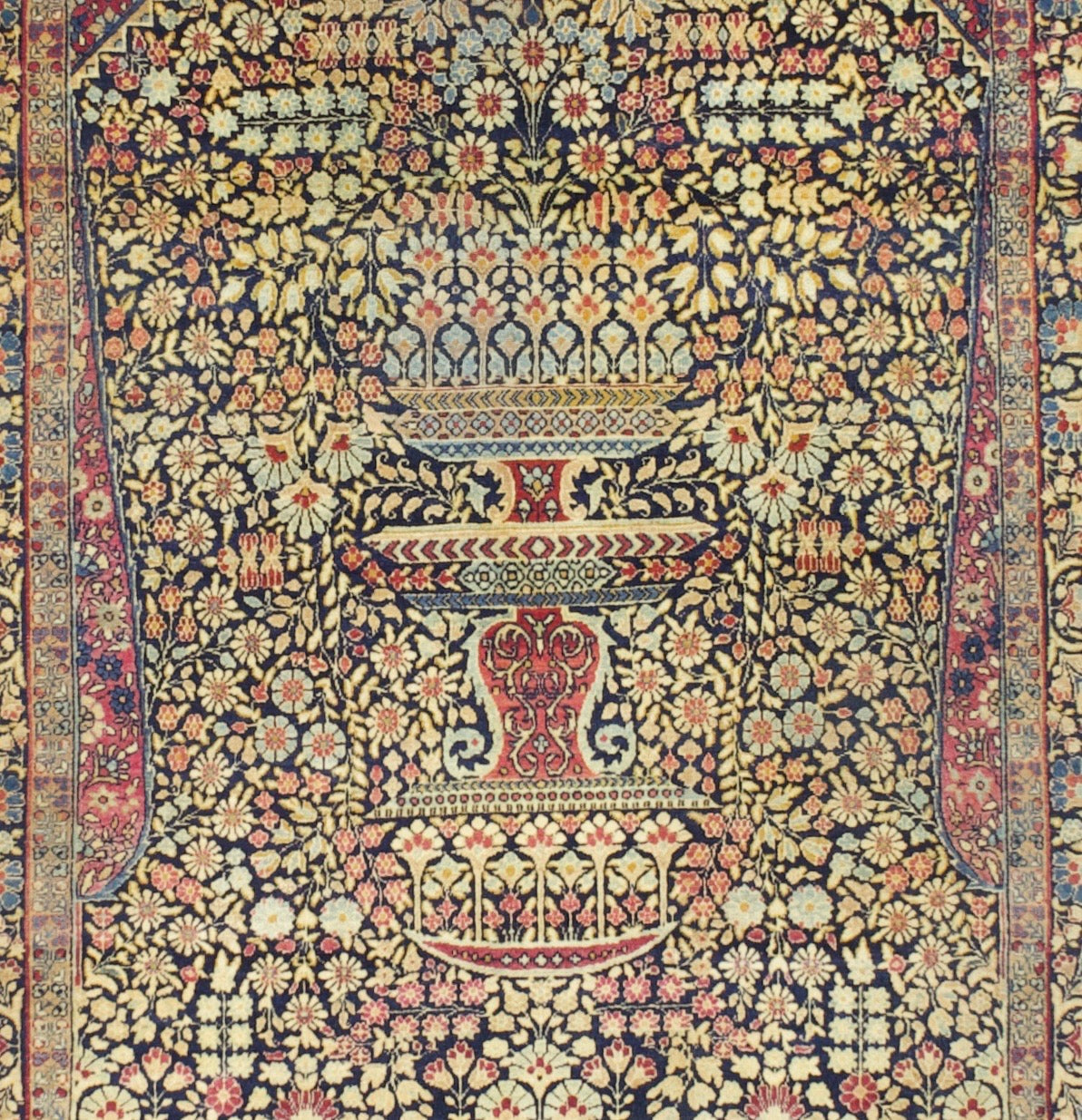 Antique Tehran Rug 4'7" x 7' 3"