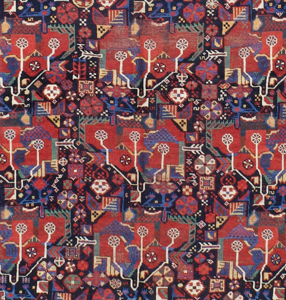 Antique Qashqai Rug 5'3" x 7' 1"