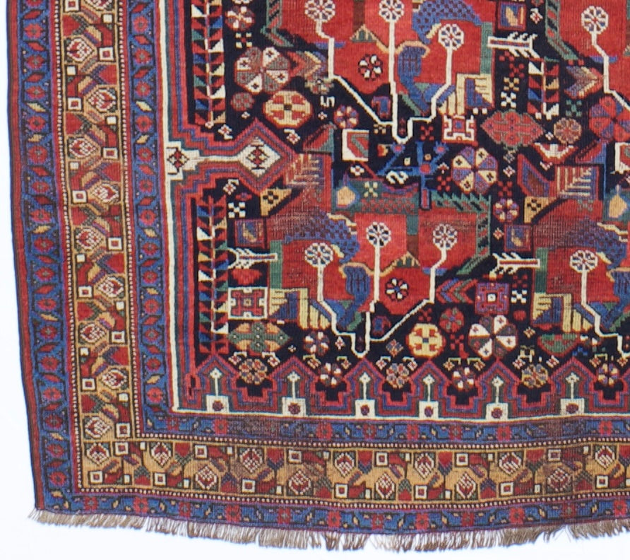 Antique Qashqai Rug 5'3" x 7' 1"