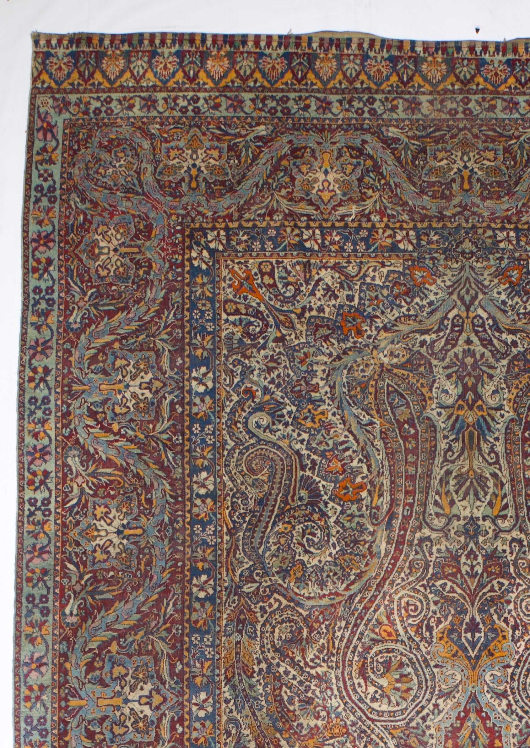 Fine Antique Yazd Rug 8'10" x 16' 0"