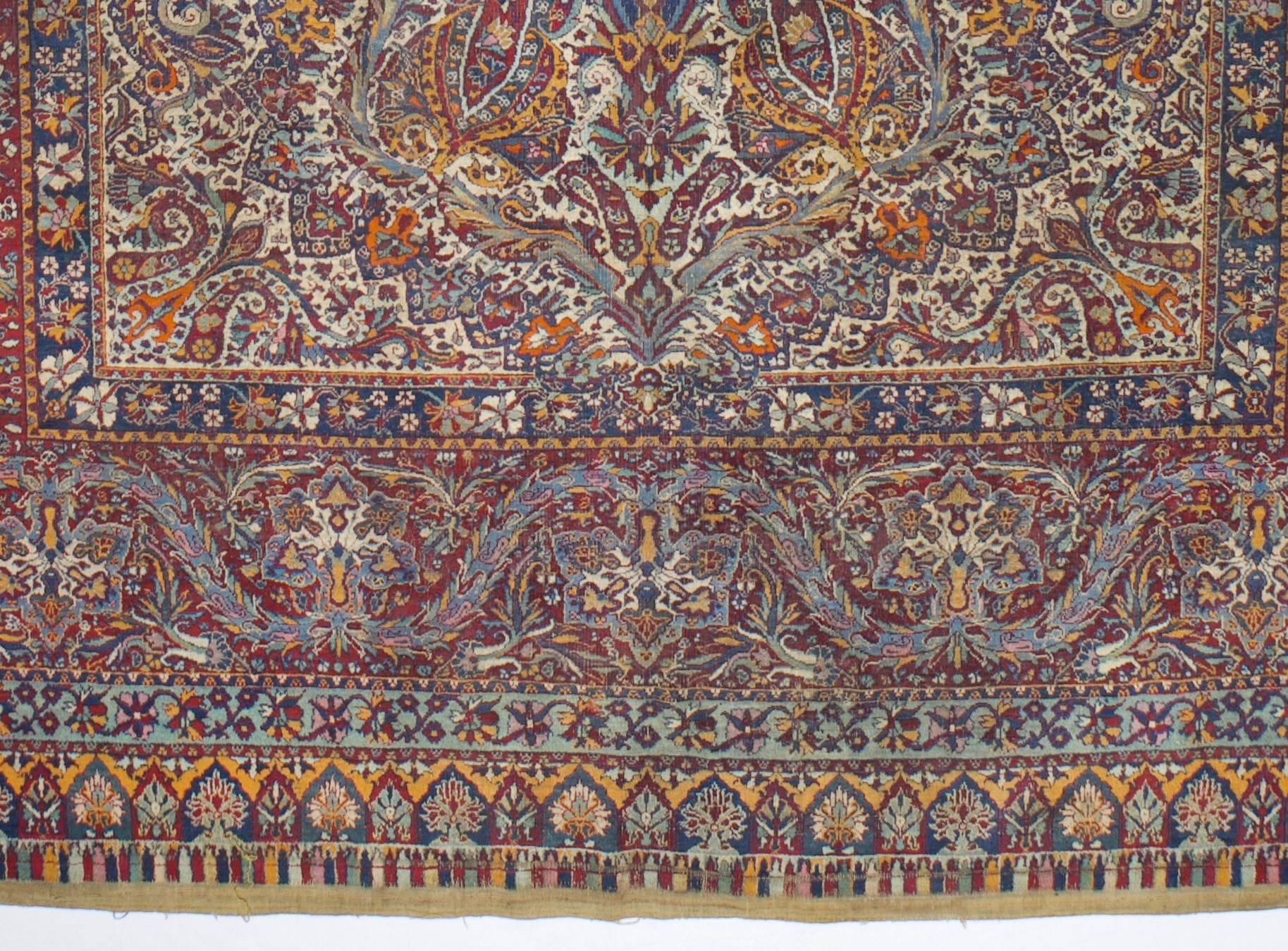 Fine Antique Yazd Rug 8'10" x 16' 0"