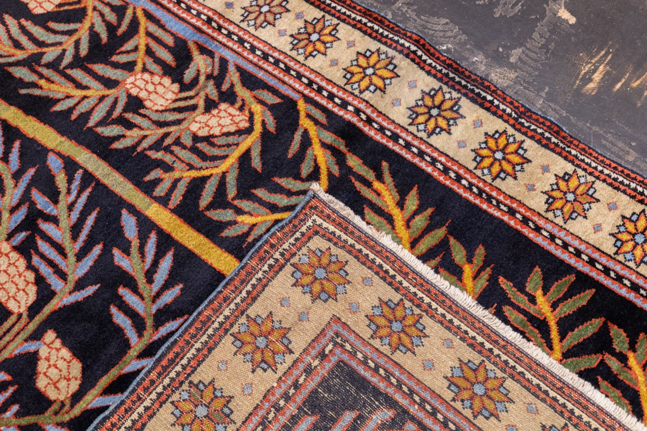Antique Bakhshayesh unusual Tree Design Rug 4' 2" x 6' 11"