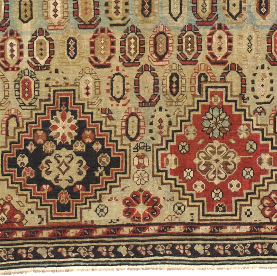 Antique Caucasian Shirvan Long Rug 4'3" x 9' 5''