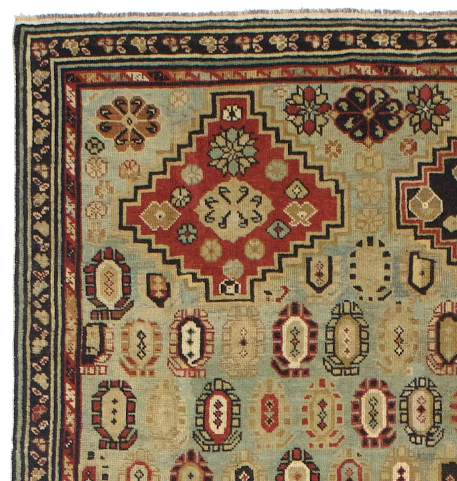 Antique Caucasian Shirvan Long Rug 4'3" x 9' 5''
