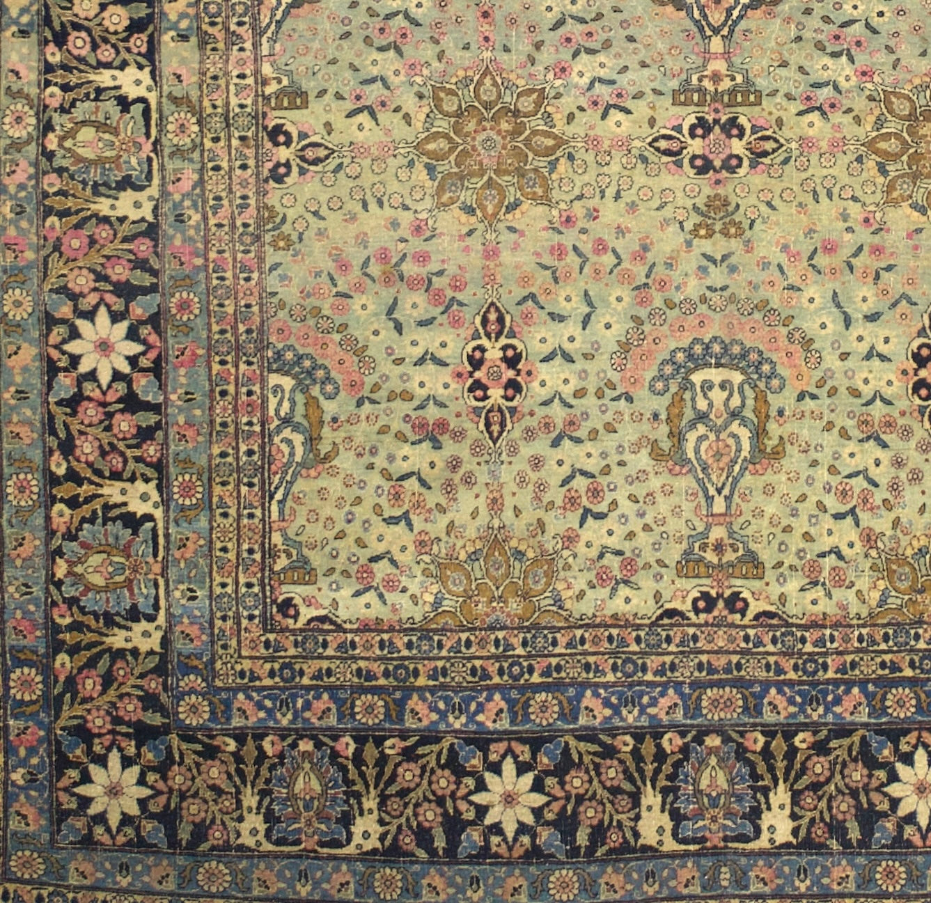 Antique Tehran Rug 6'7" x 10'1"