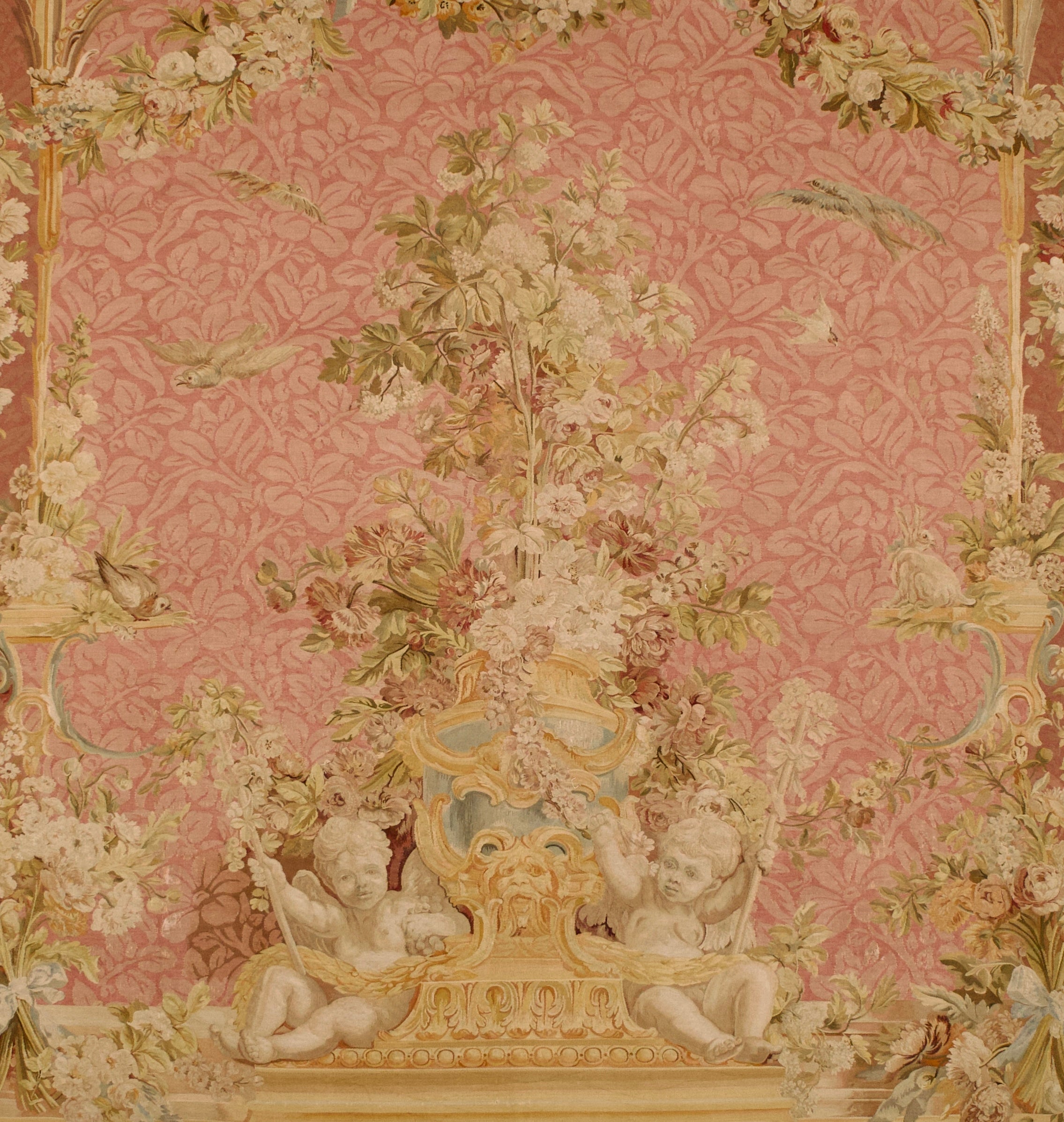 Extremely Fine and Rare Antique French Beauvais Aubusson Tapestry 9'1" x 9' 10''