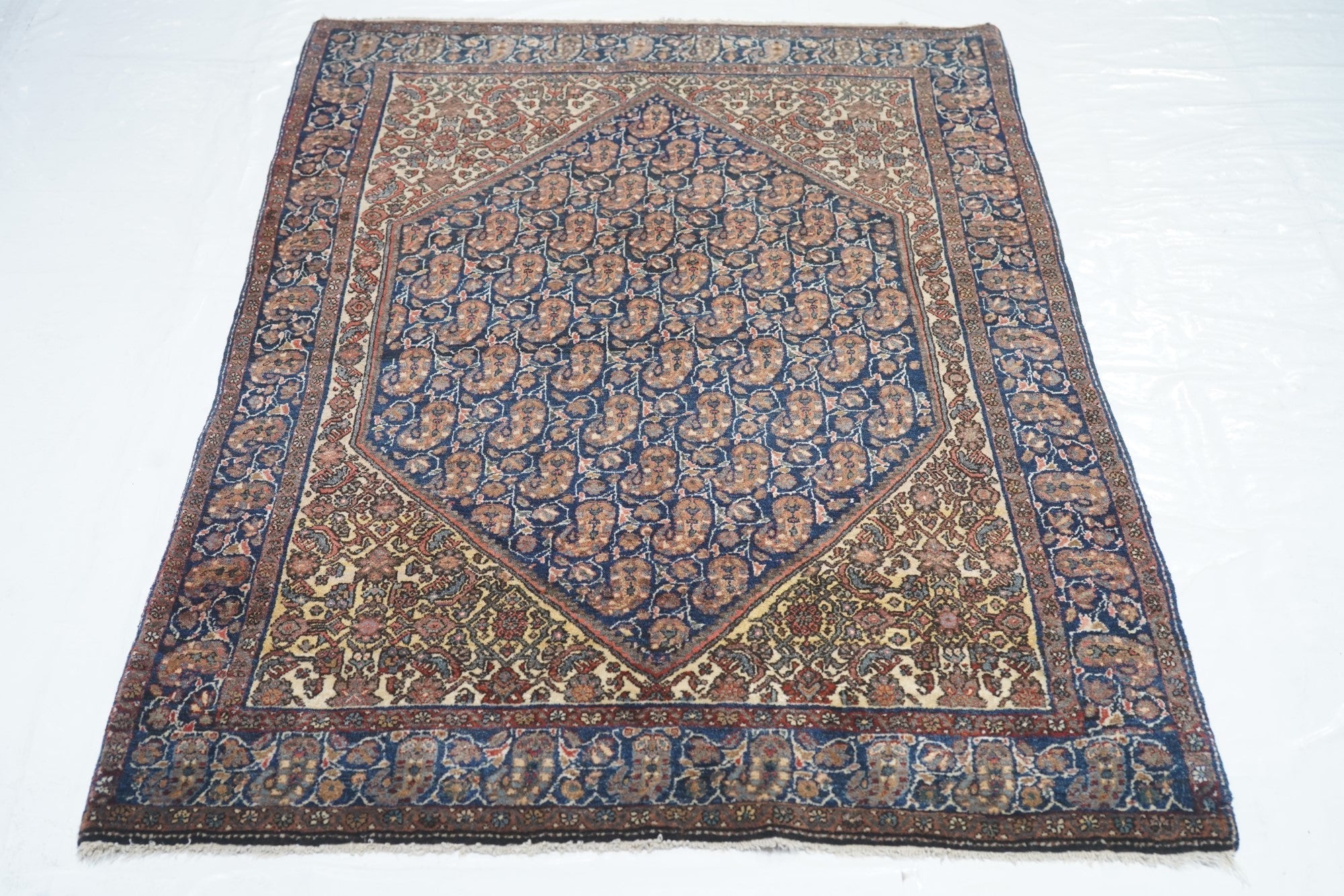 Antique Sarouk Rug 3'4'' x 4'10''