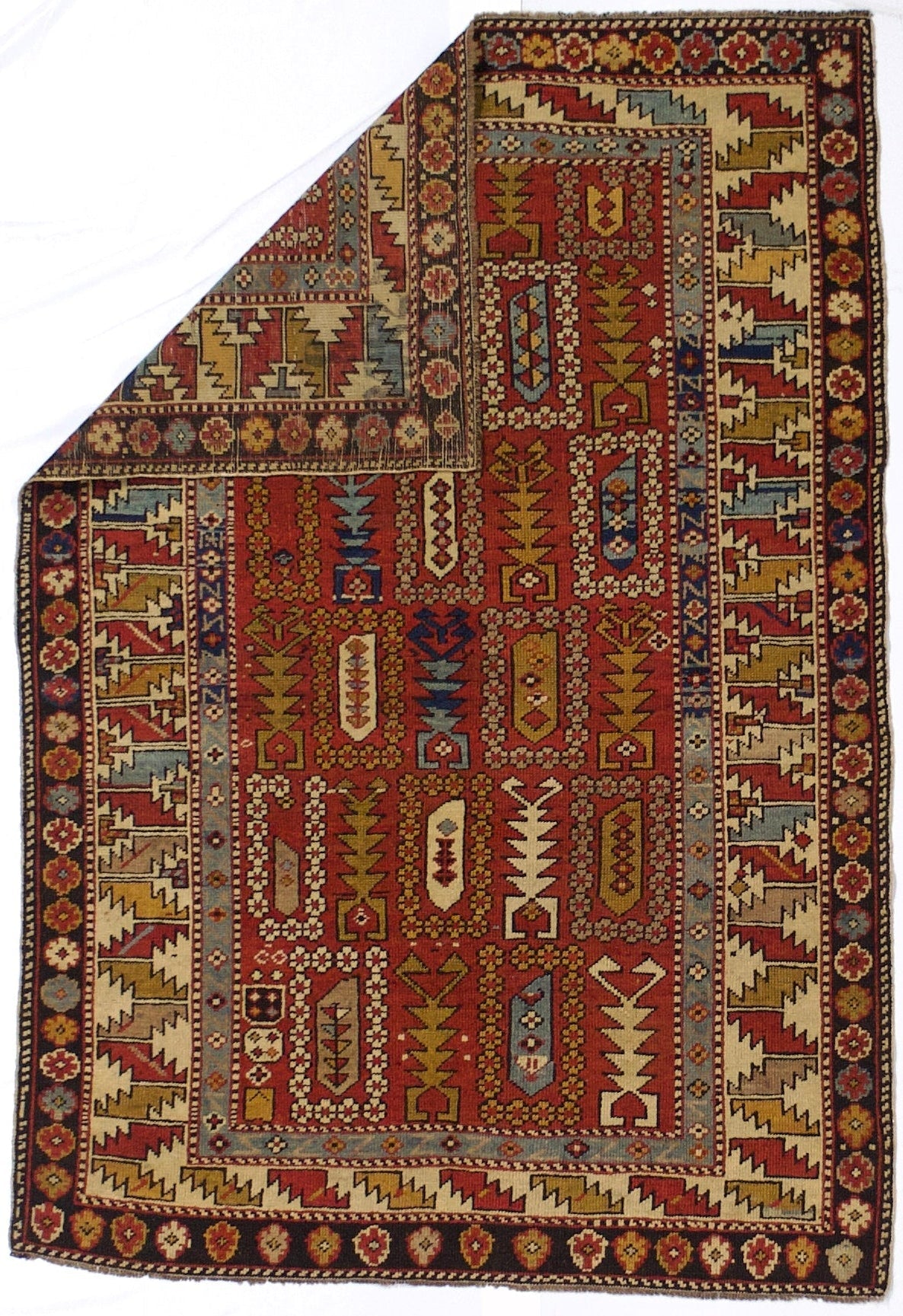Fine Antique Caucasian Kuba Rug 3'5" x 5'0"