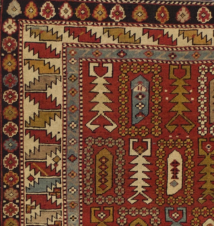 Fine Antique Caucasian Kuba Rug 3'5" x 5'0"