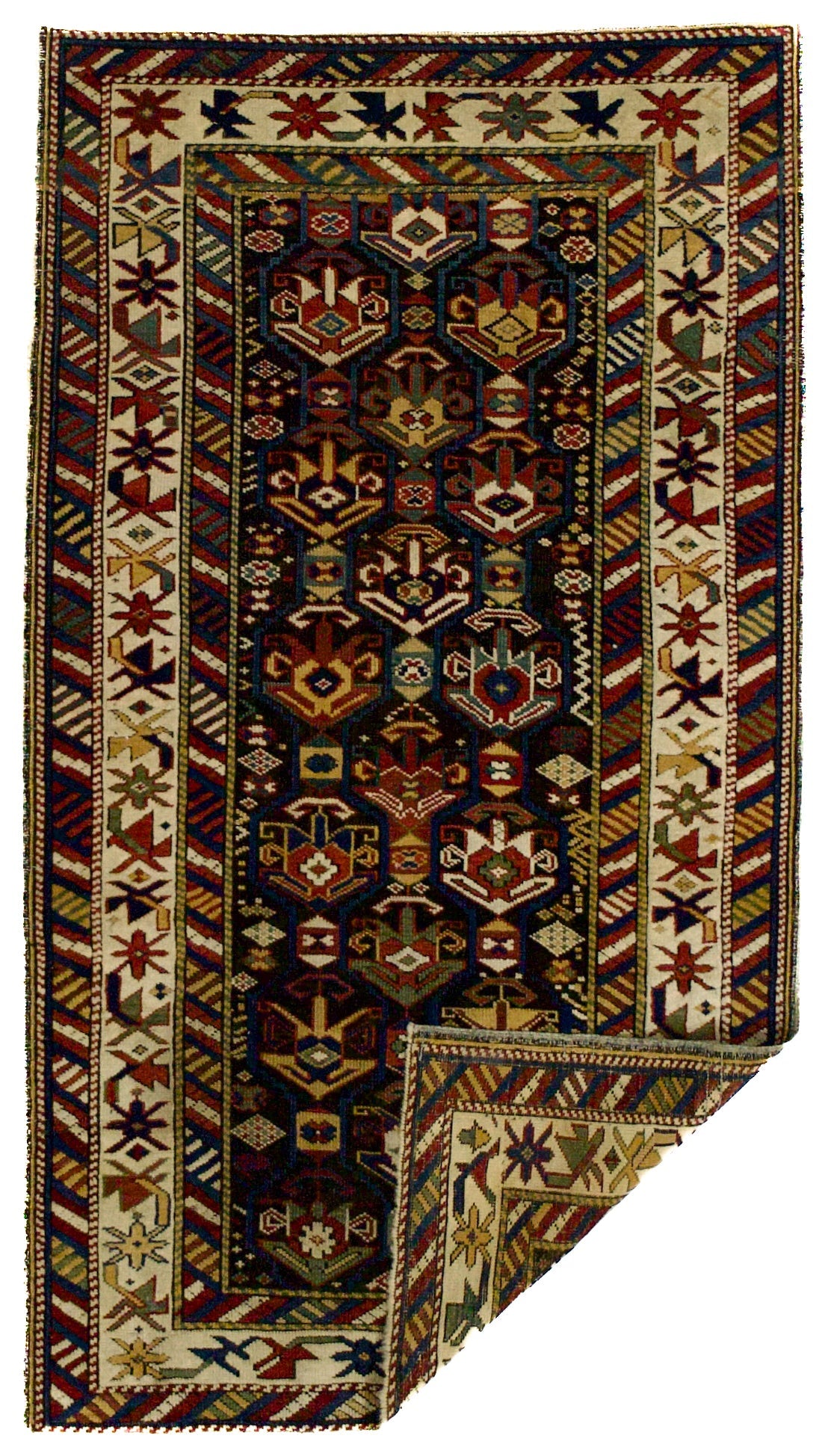 Antique Caucasian Kuba Rug 3' 1" x 5' 7"