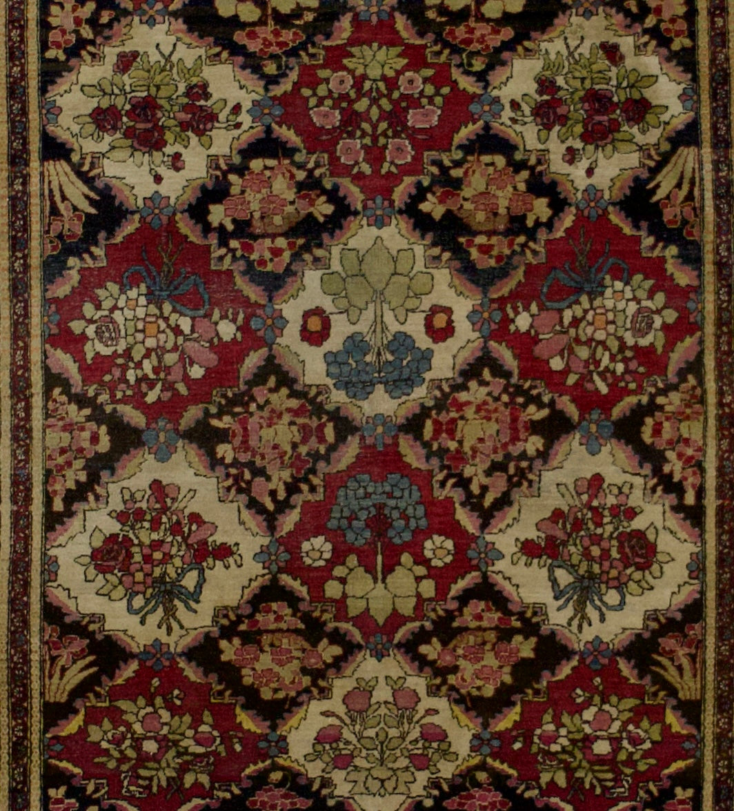 Antique Tehran Rug 4'6" x 7' 0"