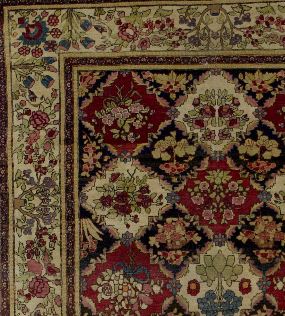 Antique Tehran Rug 4'6" x 7' 0"
