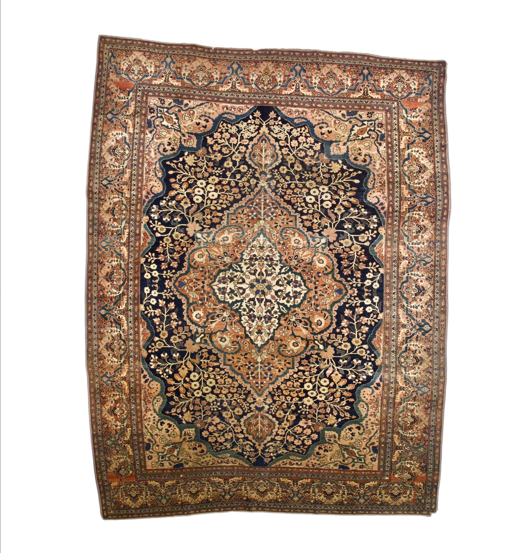 Antique Farahan Sarouk Rug 8' 7'' x 11' 1''