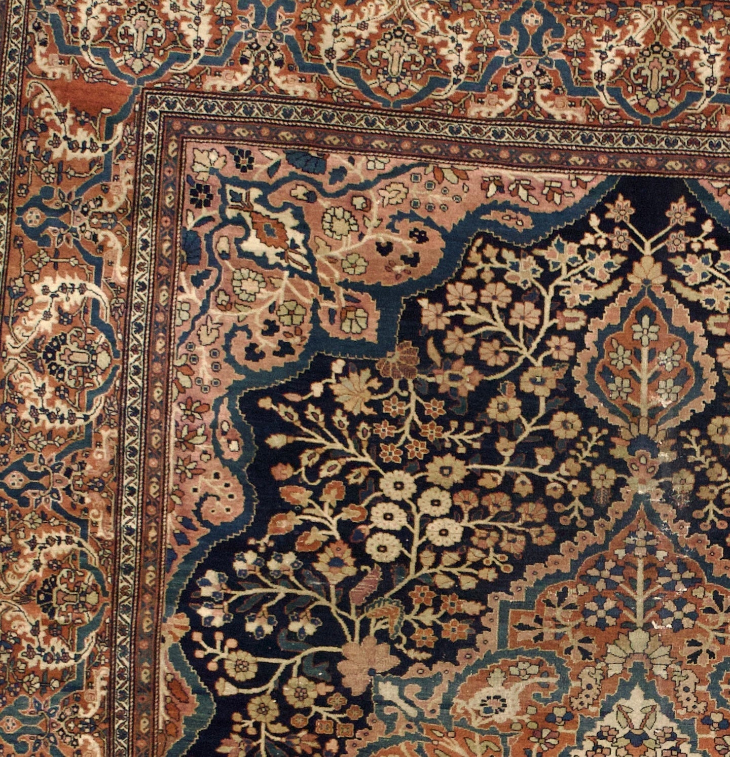 Antique Farahan Sarouk Rug 8' 7'' x 11' 1''