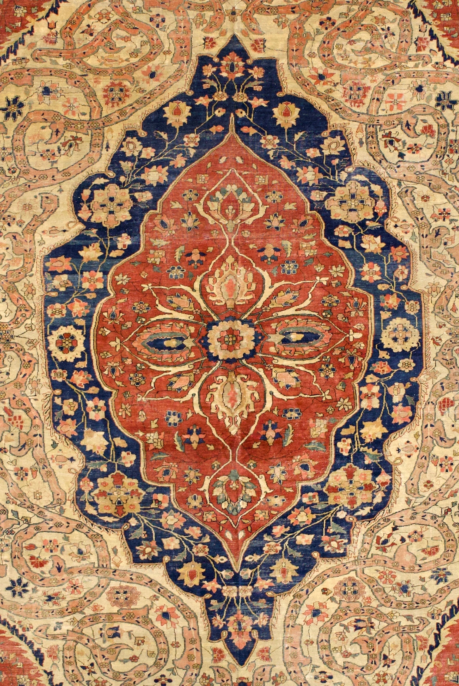 Antique Mohtasham Kashan Area Rug 10' 2'' x 17' 0"