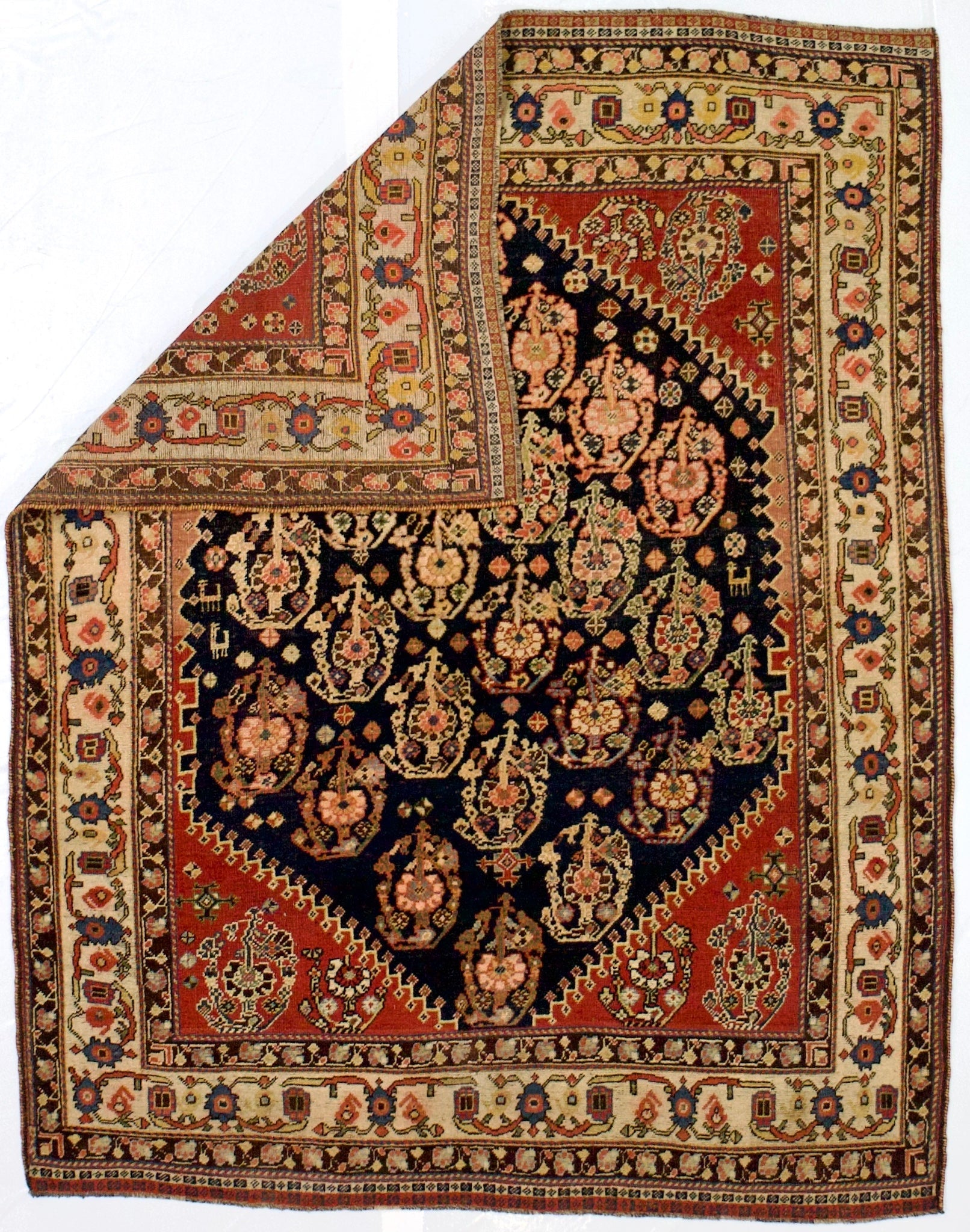 Antique Qashqai Rug 4'8" x 6'0"