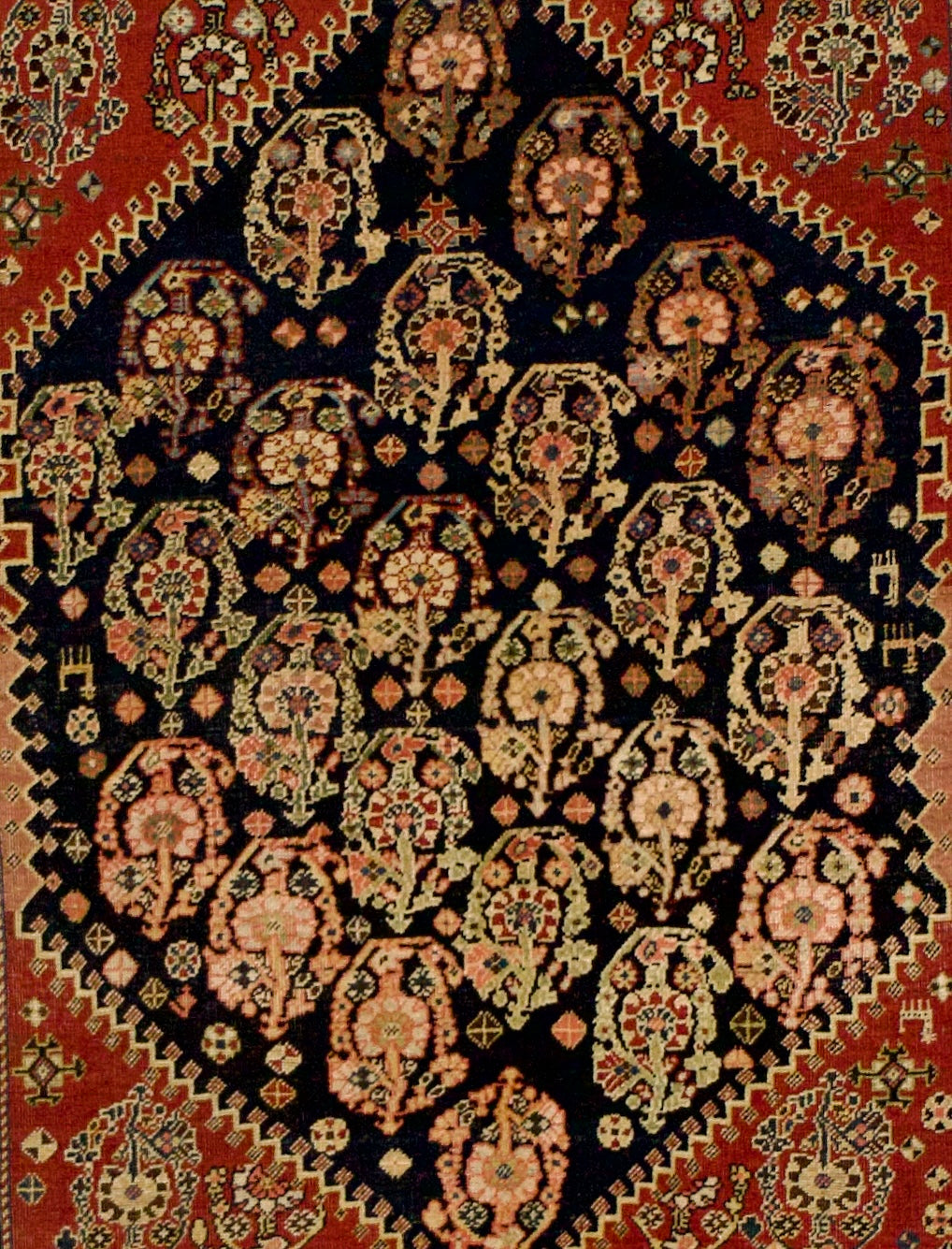 Antique Qashqai Rug 4'8" x 6'0"