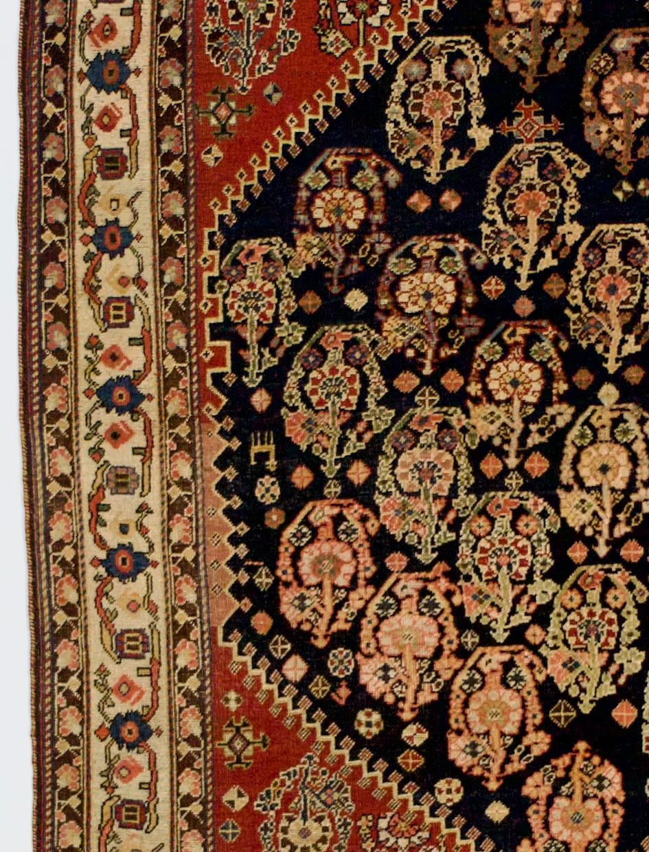 Antique Qashqai Rug 4'8" x 6'0"
