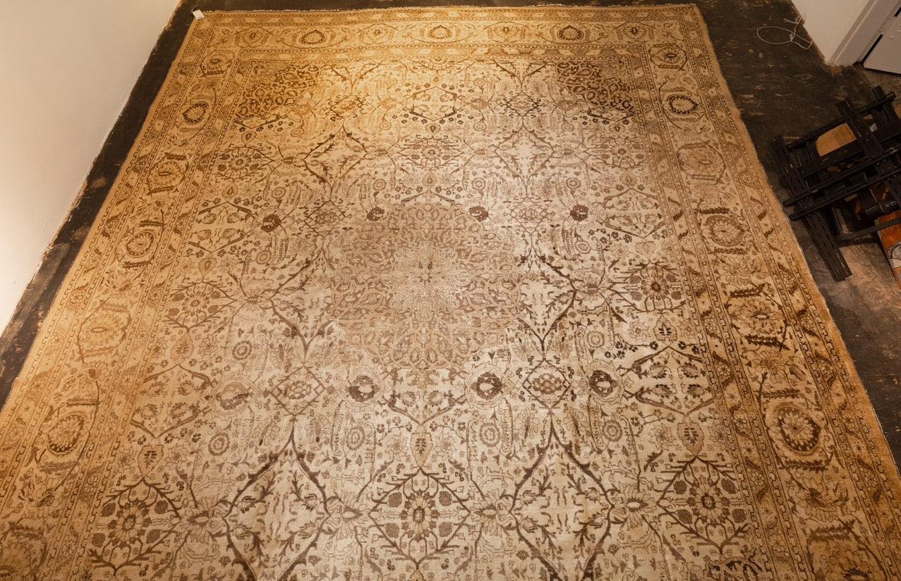 Vintage Tabriz 12'11" x 17' 4''
