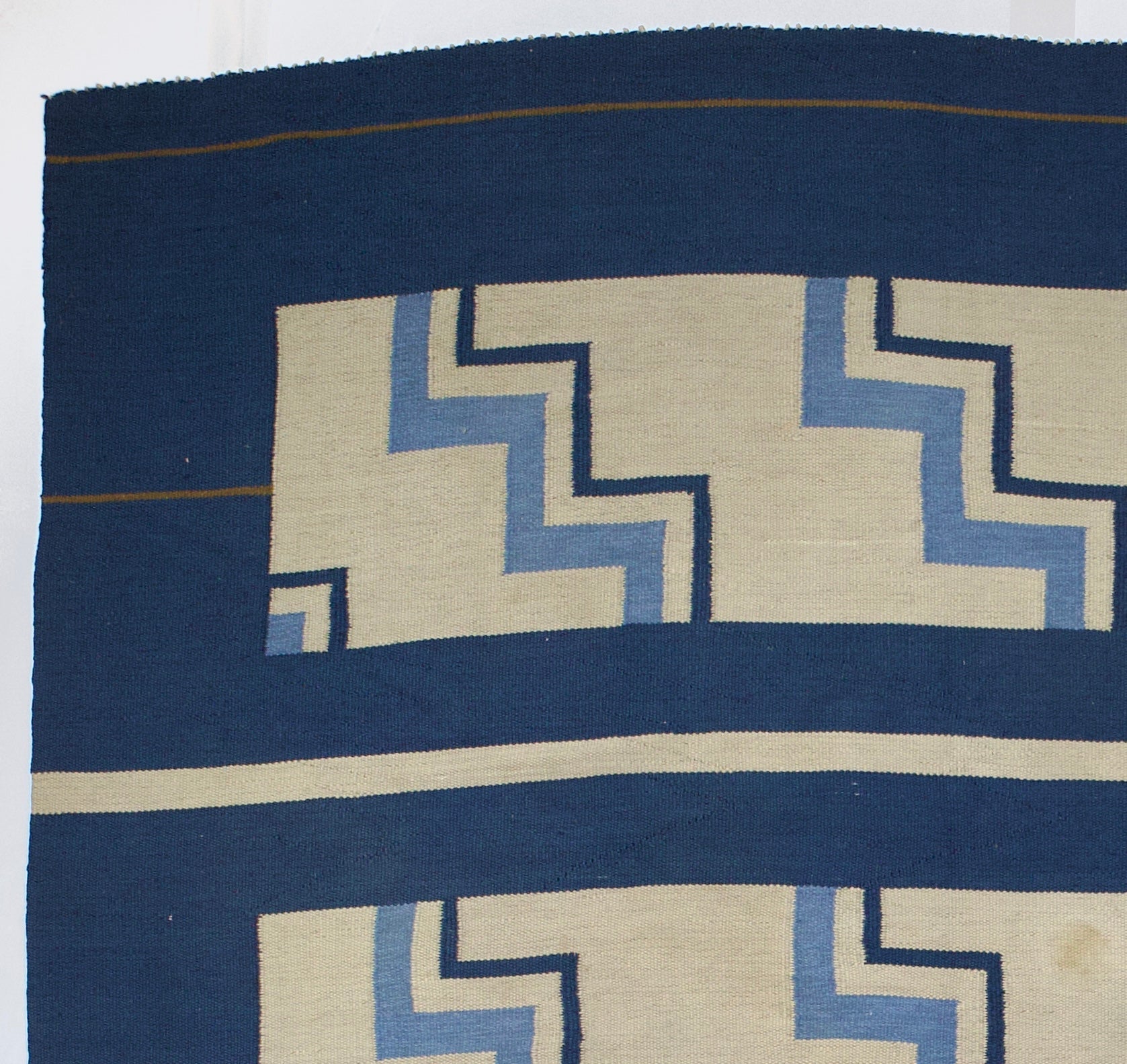 Vintage Swedish Rug Signed and Dated 8' 6" x 12' 5''