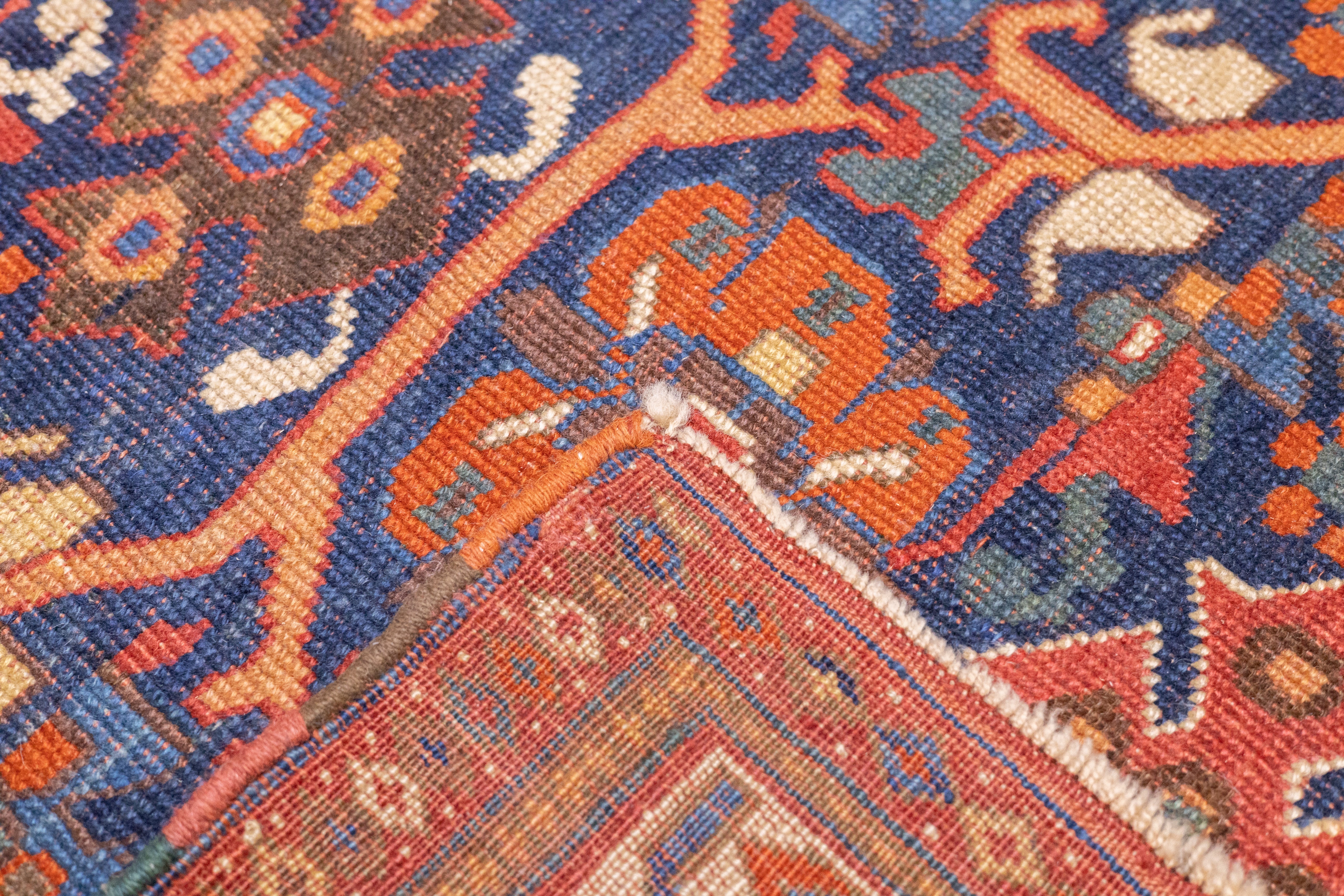 Antique Afshar Rug 4'1" x 5' 6"