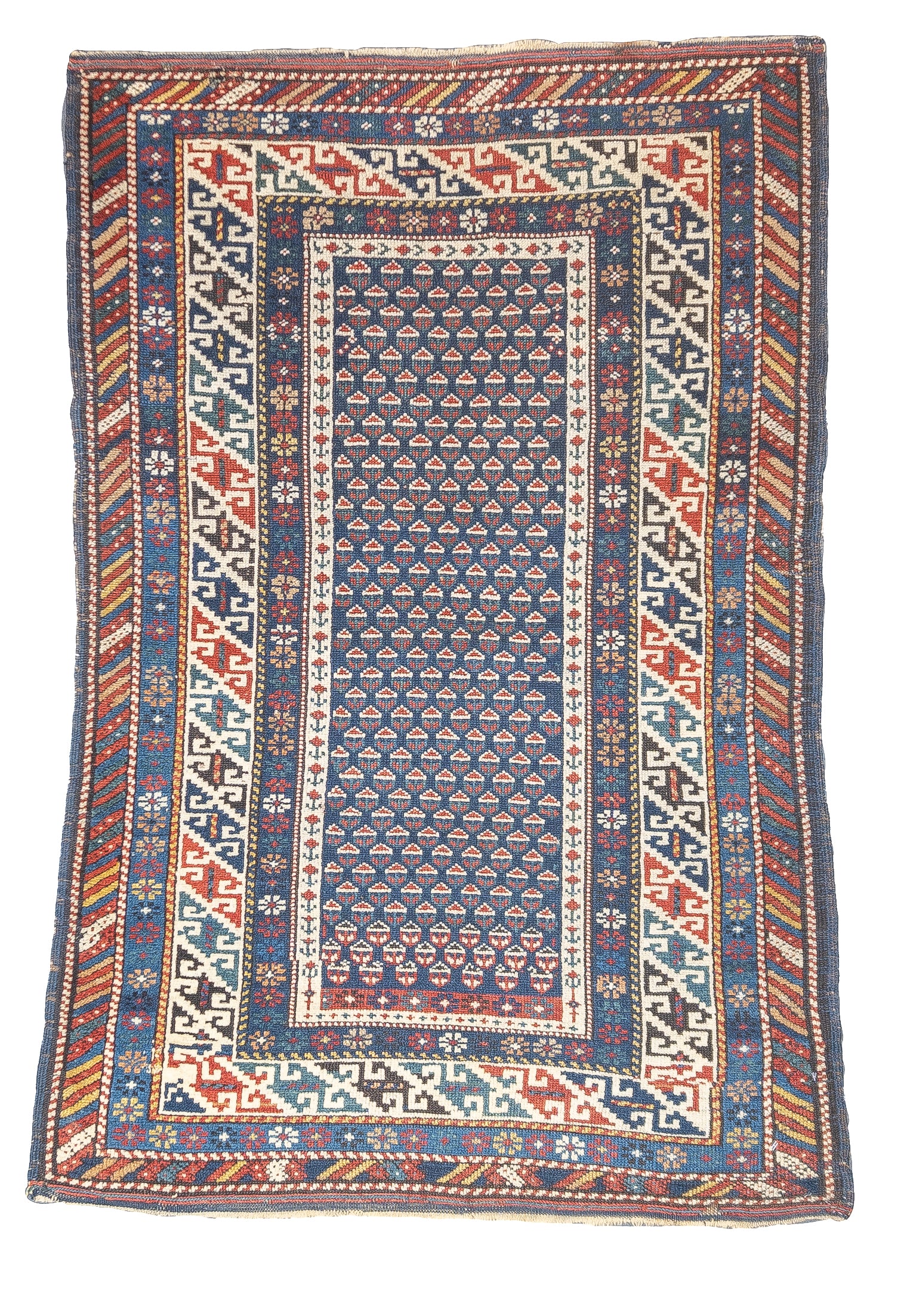 Antique Caucasian Kuba Rug 2' 9'' x 4' 2''