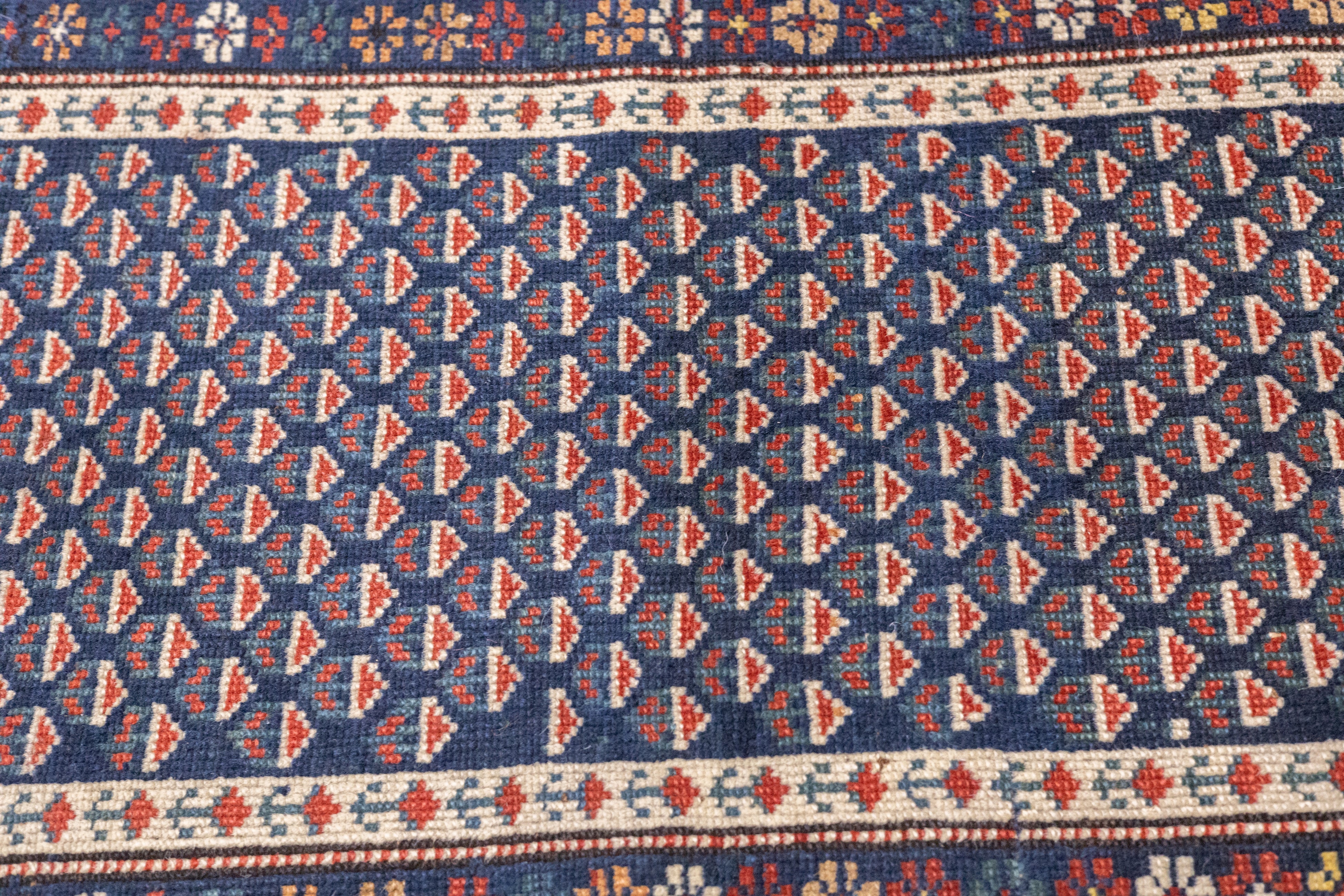 Antique Caucasian Kuba Rug 2' 9'' x 4' 2''