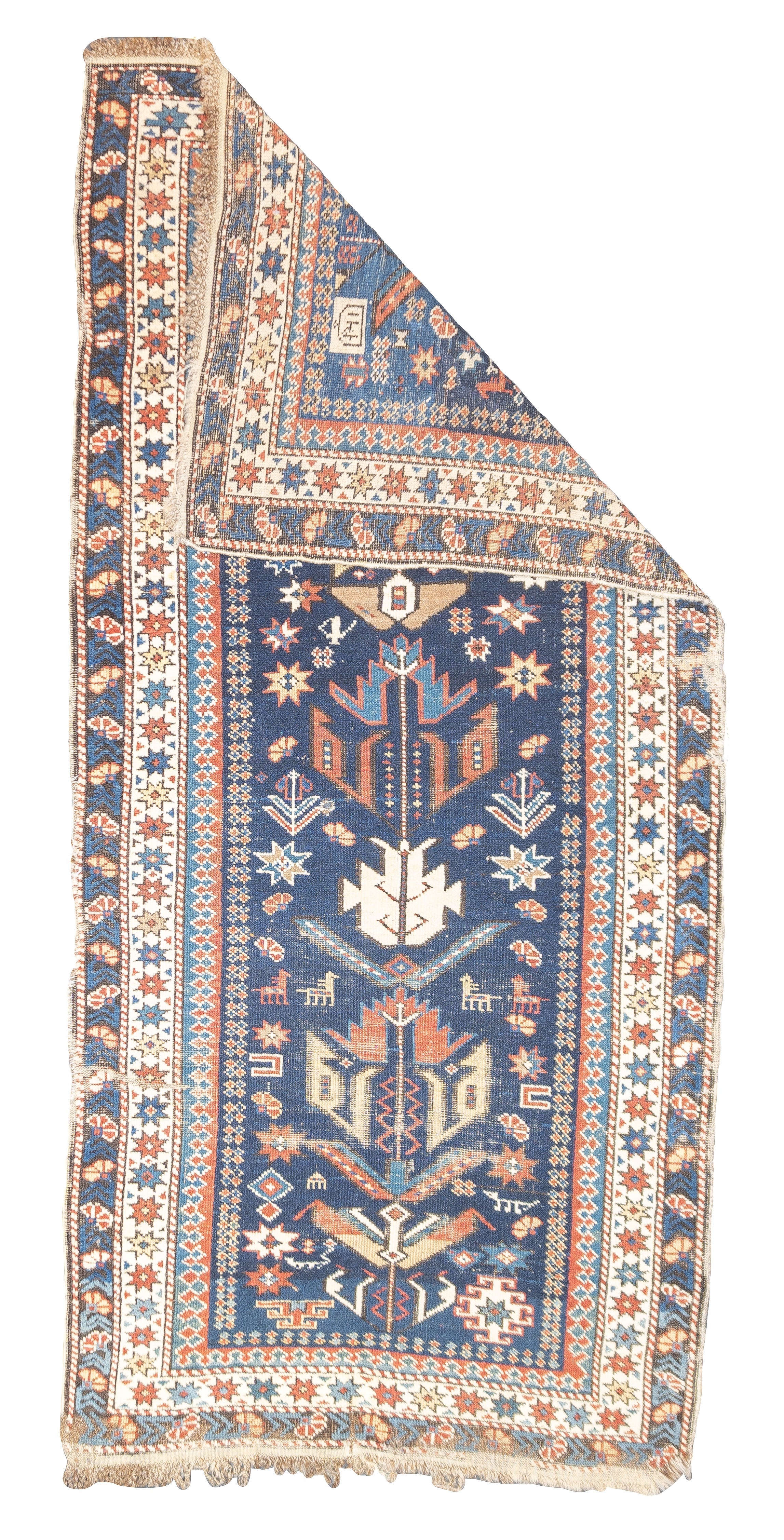 Antique Caucasian Shirvan Bijov Rug 2' 10'' x 6' 0"