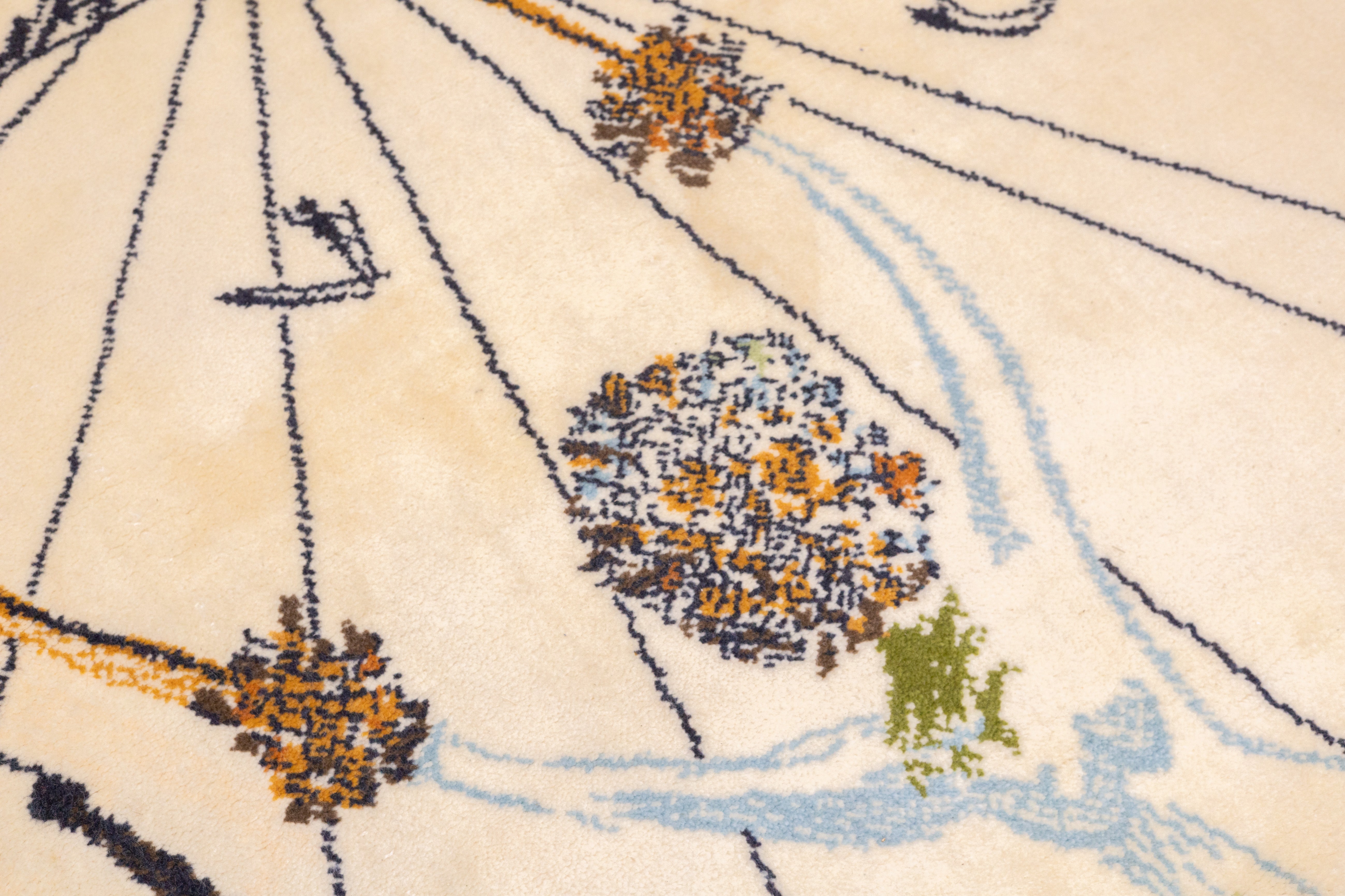 Fine Artistic Rug. Design after Salvador Dali Wool 4' 7" x 6' 6"