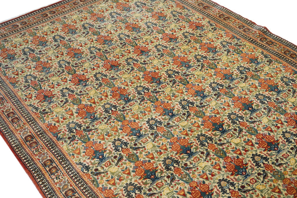 Extreamly Fine Antique Tehran Rug 4'9'' x 6'8''
