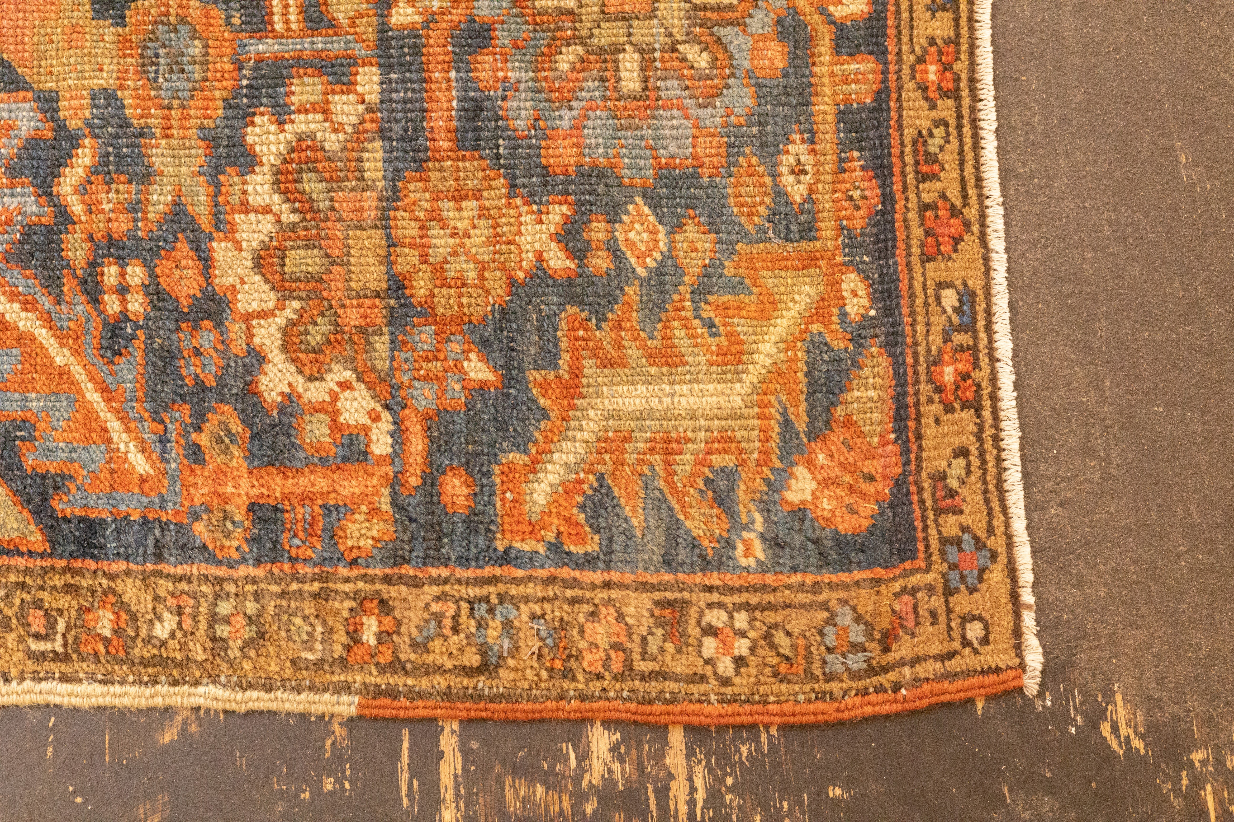 Antique Heriz Rug 9' 9" x 11' 10''
