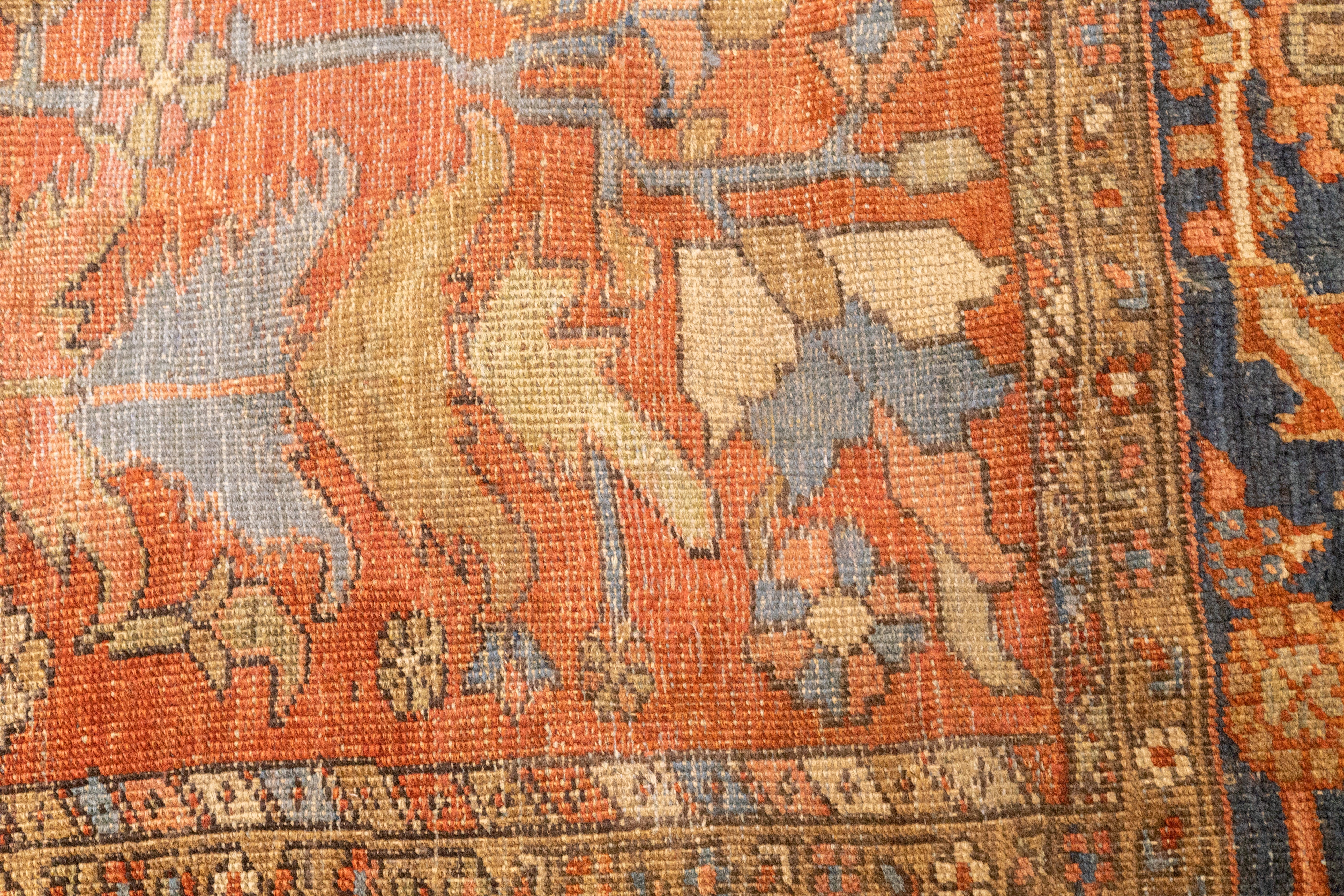 Antique Heriz Rug 9' 9" x 11' 10''
